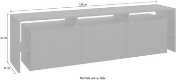 borchardt Möbel TV-Schrank Sophia Breite 159 cm, mit Überbau