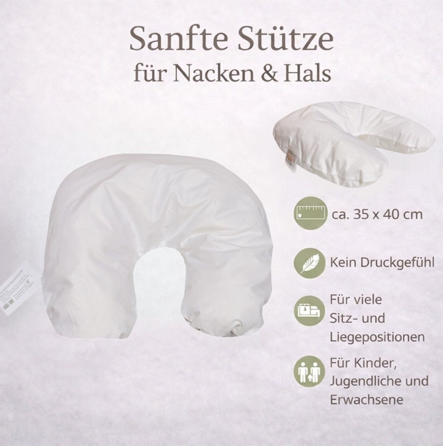 Betten Hofmann Nackenhörnchen Betten Hofmann Relax Wellness Nackenhörnchen mit Merino-Schafwolle, 1-tlg., made in Germany – Bild 4 von 5