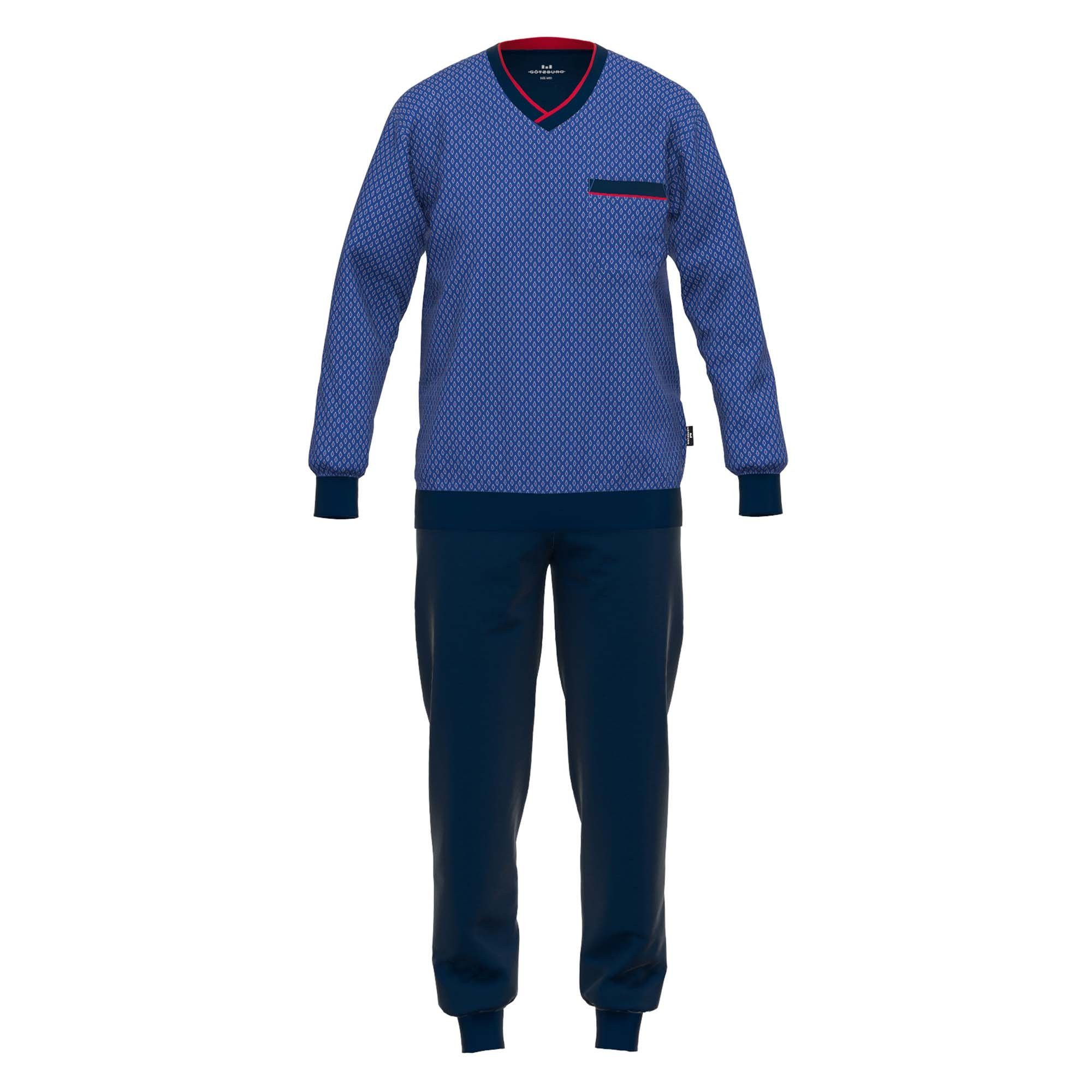 GÖTZBURG Pyjama Herren Pyjama Baumwolle (2 tlg) günstig online kaufen