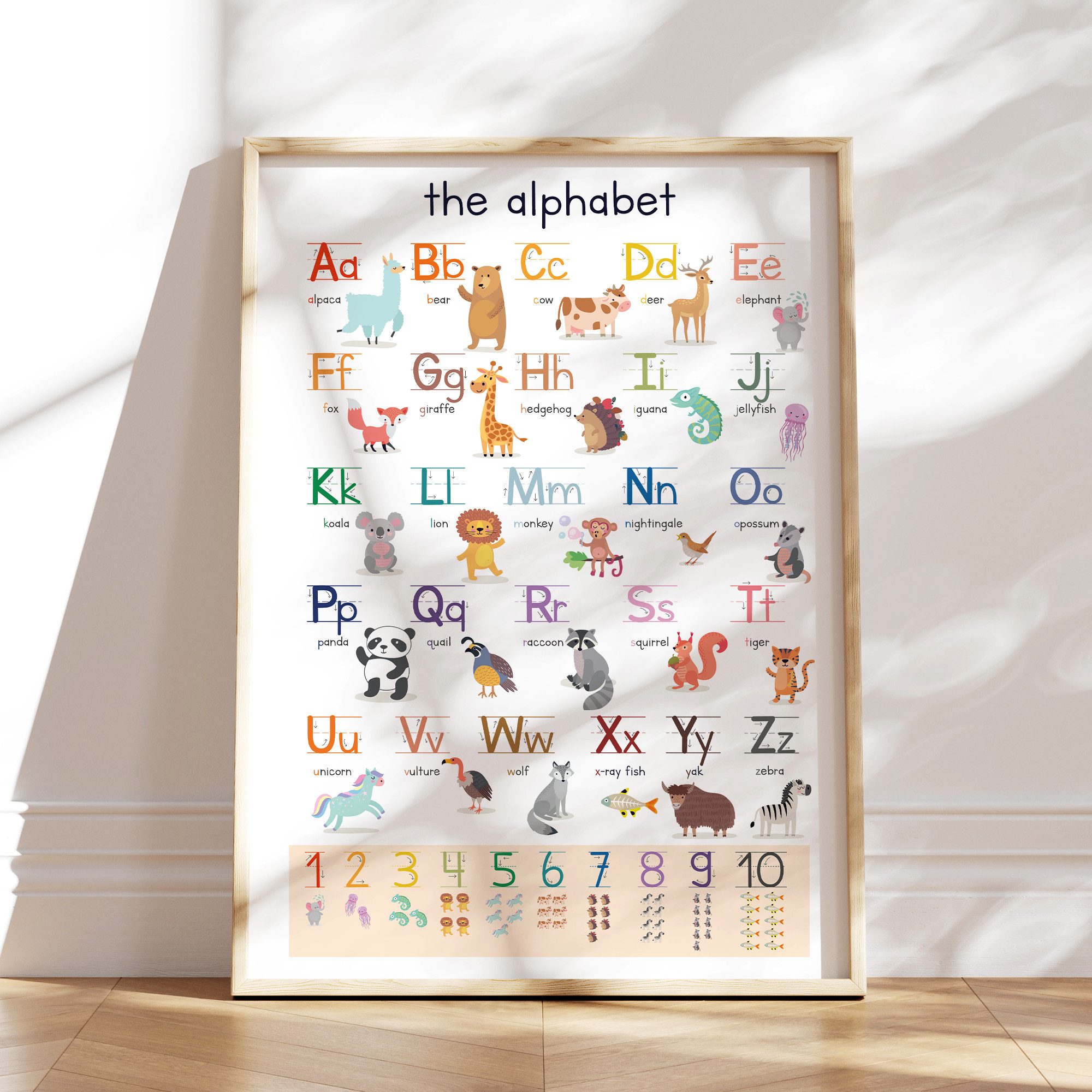 MeinBaby123® Poster Grundschrift Lernposter, ABC Alphabet Poster Kinder, Ki günstig online kaufen