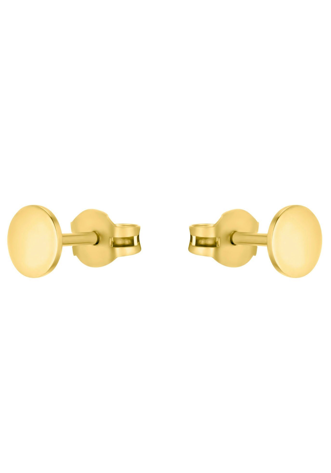 Amor Paar Ohrstecker Plättchen, Kreis, rund, Made in Germany