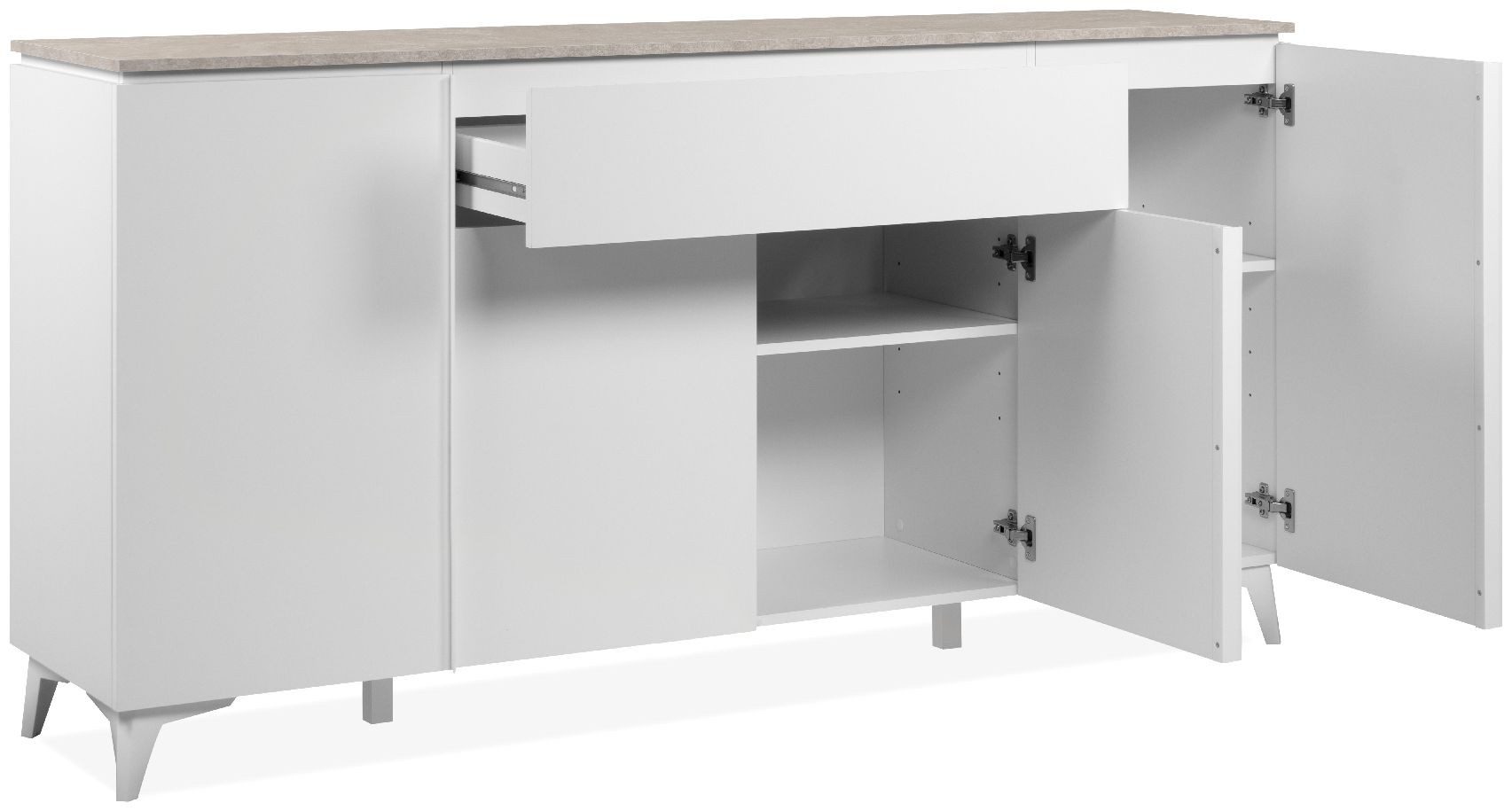 Finori Sideboard Bertrix 51A, Sandstein, weiß, günstig online kaufen