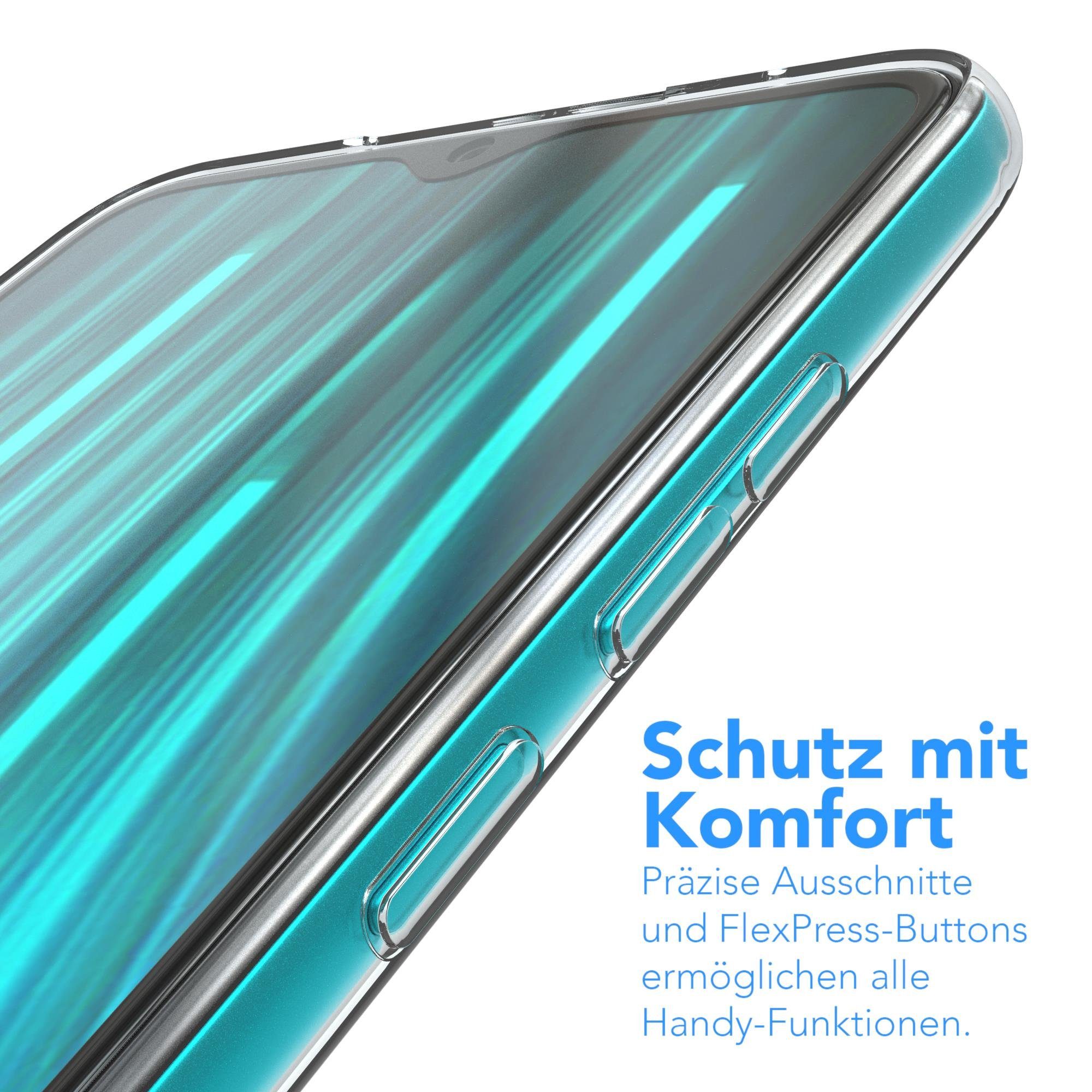 EAZY CASE Handyhülle Slimcover Clear für Xiaomi Redmi Note 8 Pro 6,53 Zoll, durchsichtige Hülle Ultra Dünn Silikon Backcover TPU Telefonhülle Klar