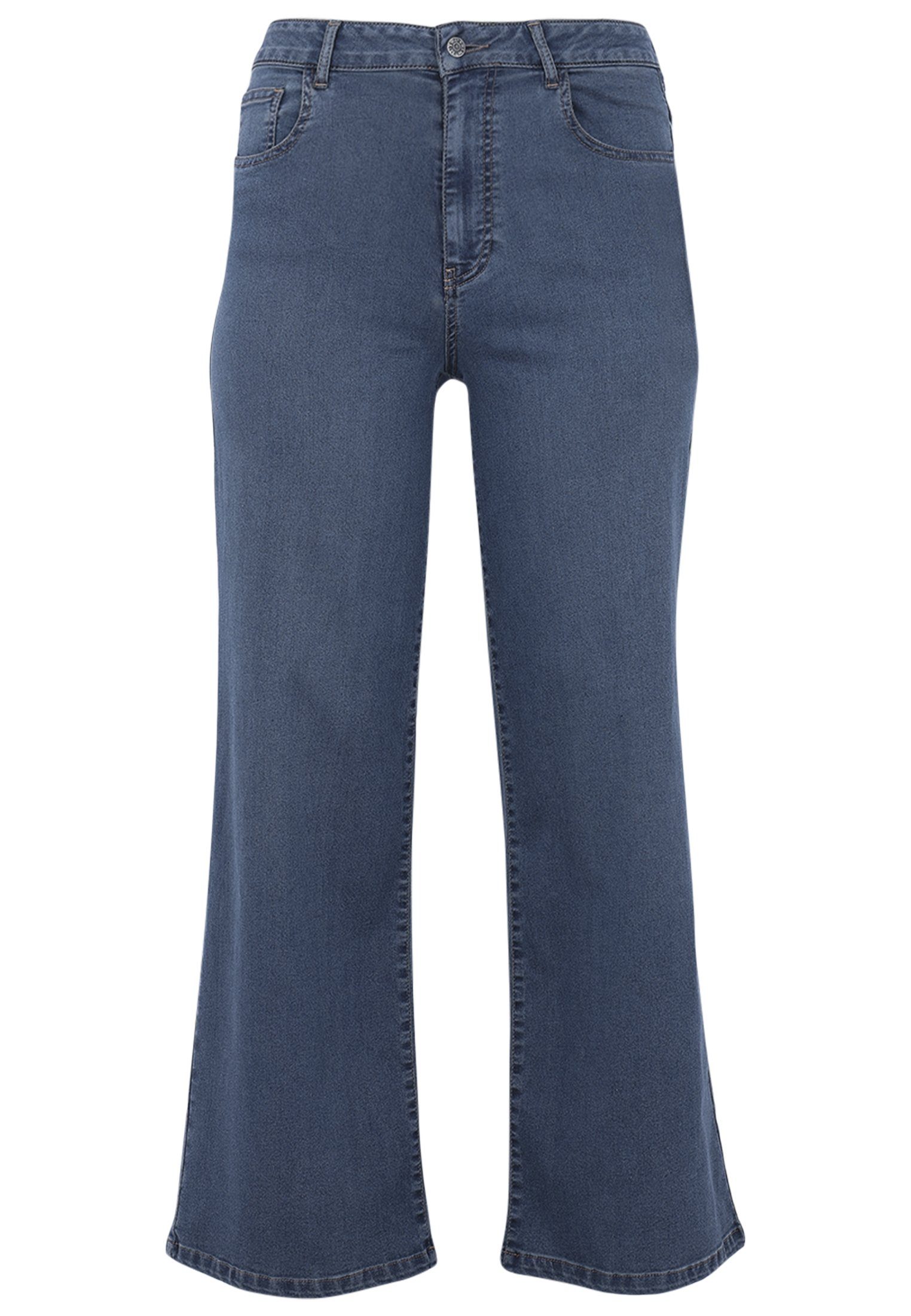 Yoek indigo Große High-waist-Jeans Größen