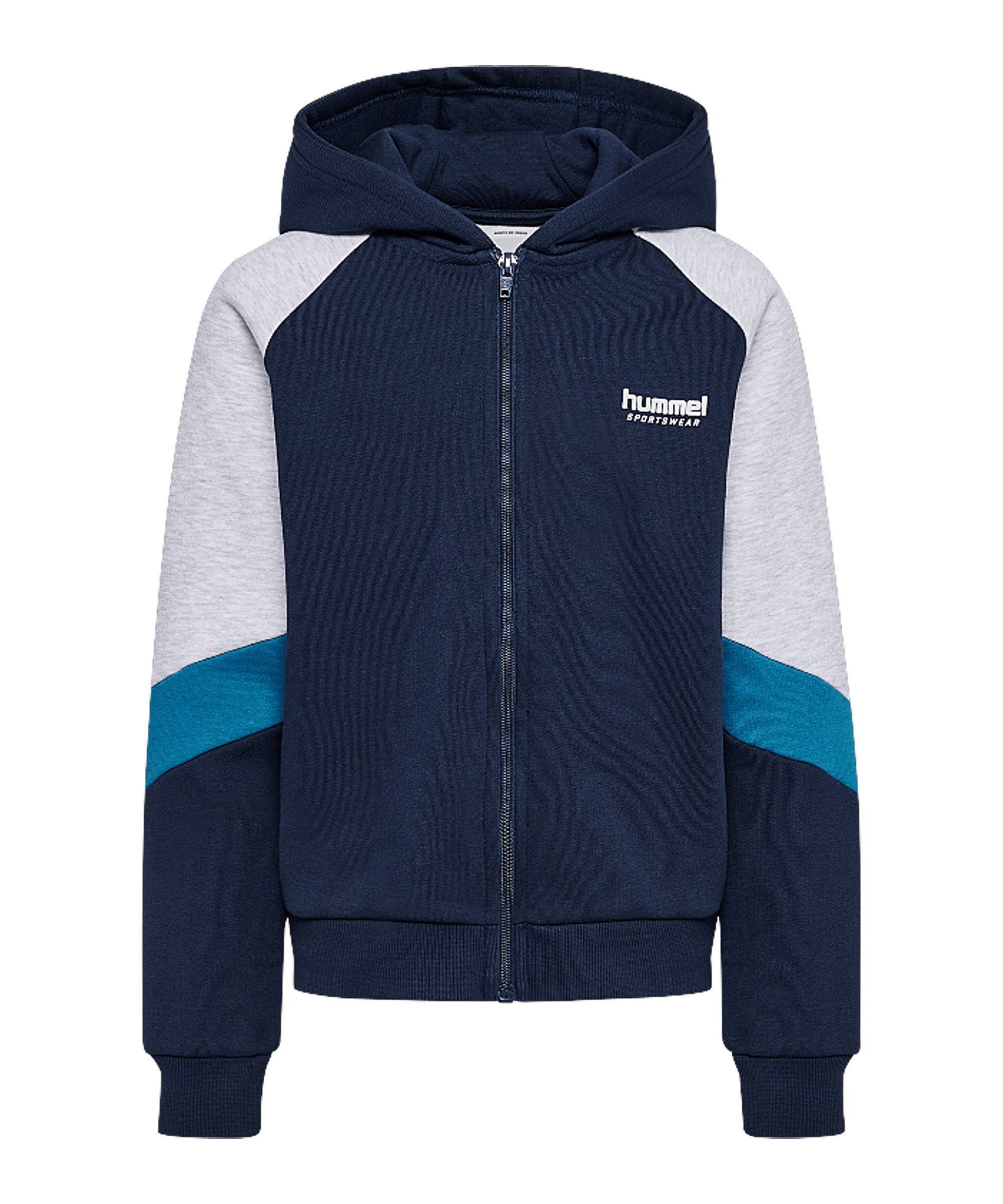 hummel Sweatjacke Hummel Loose Blocked Kapuzenjacke Kids Baumwolle