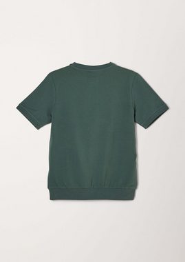 s.Oliver Sweatshirt T-Shirt aus leichtem Sweat Insert