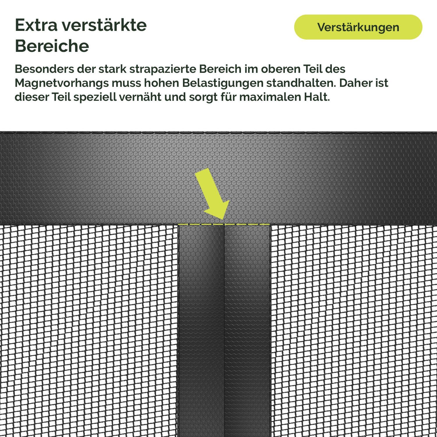 Fliegengitter Balkontür Magnet Insektenschutz-Vorhang Insektenschutz Nematek - Tür Magnetvorhang