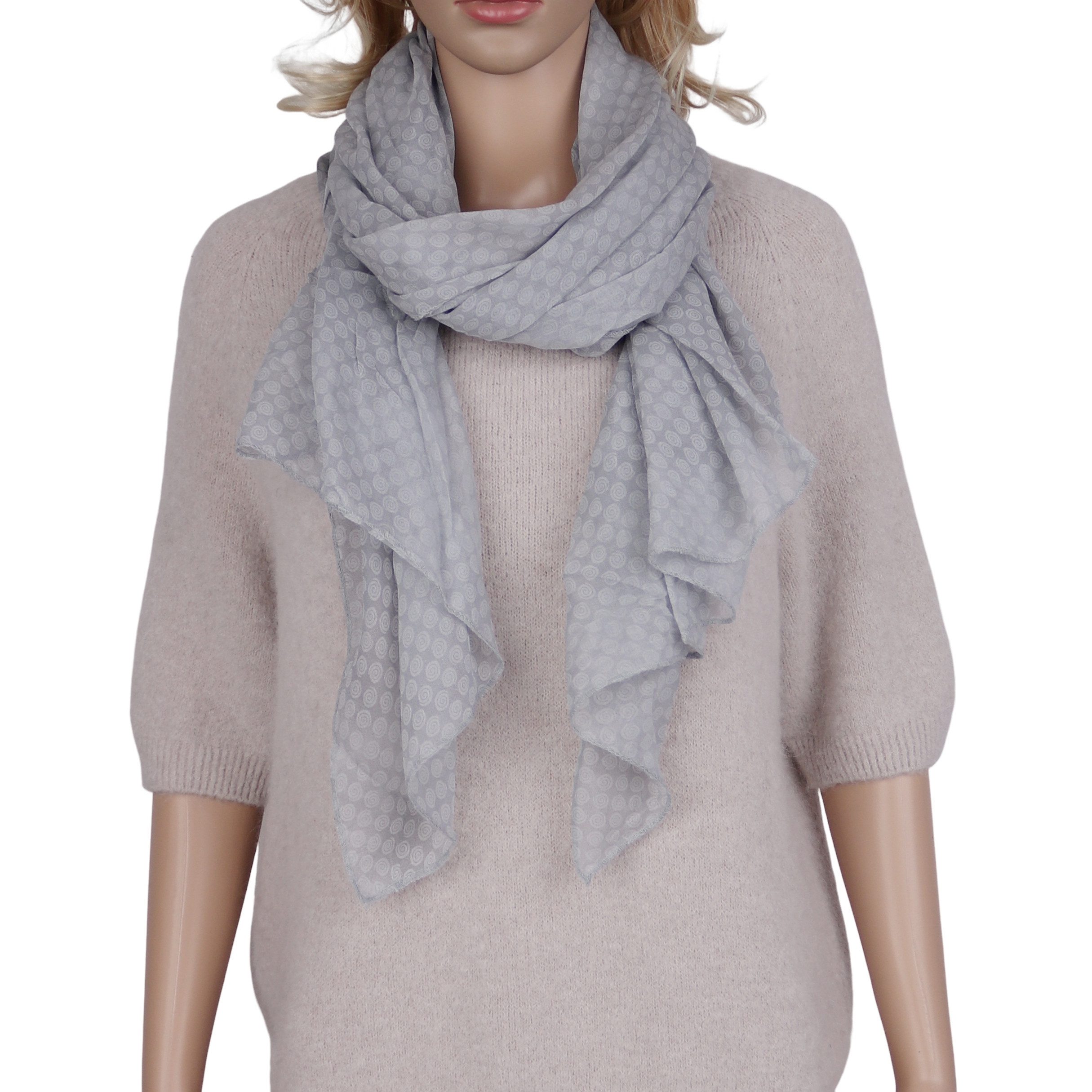 MIRROSI Modeschal Asymmetrischer Schal, Made in Italy 20% Seide 80% Baumwol günstig online kaufen