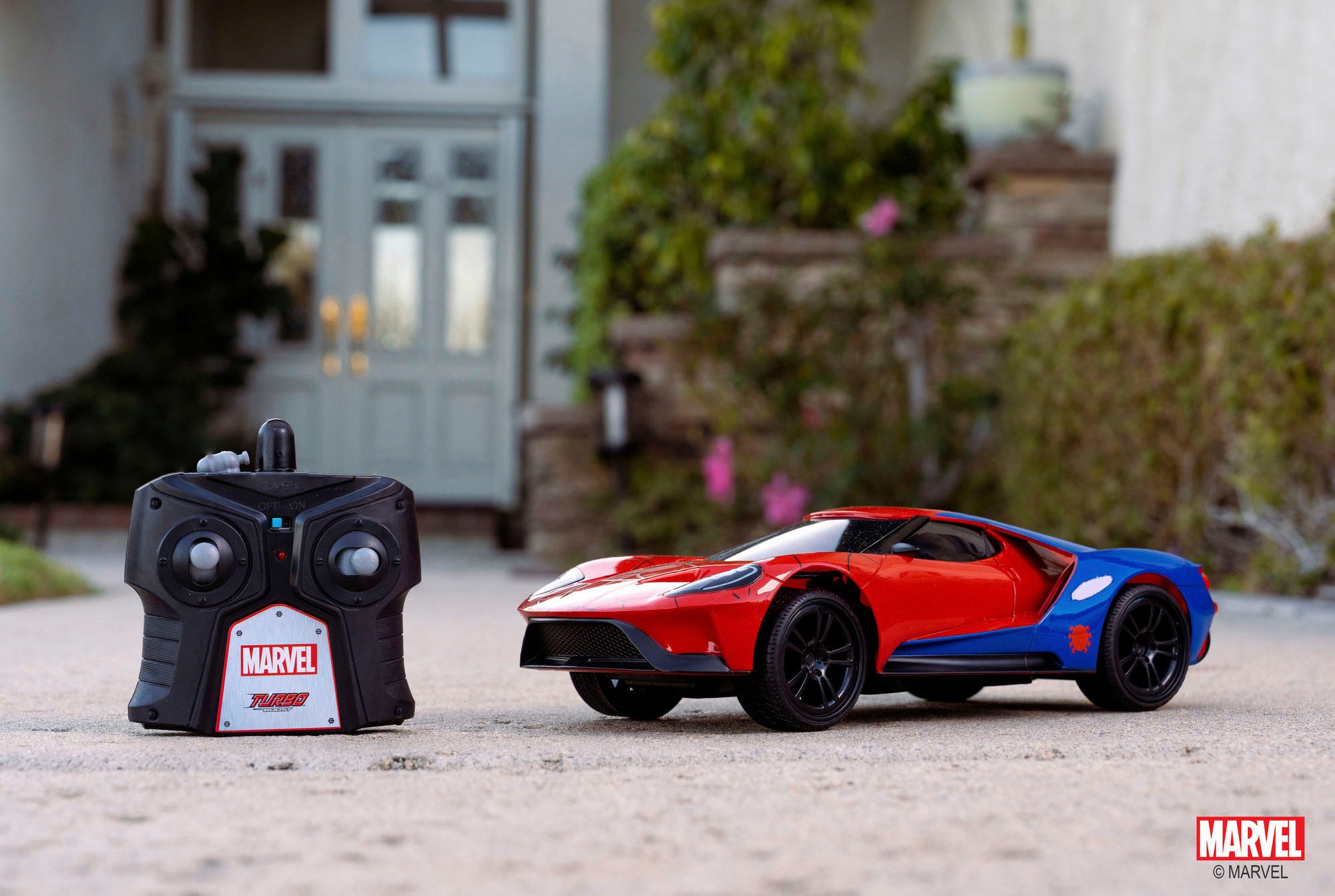 JADA RC-Auto Marvel Spider-Man RC 2017 Ford GT, 1:16, 2,4GHz