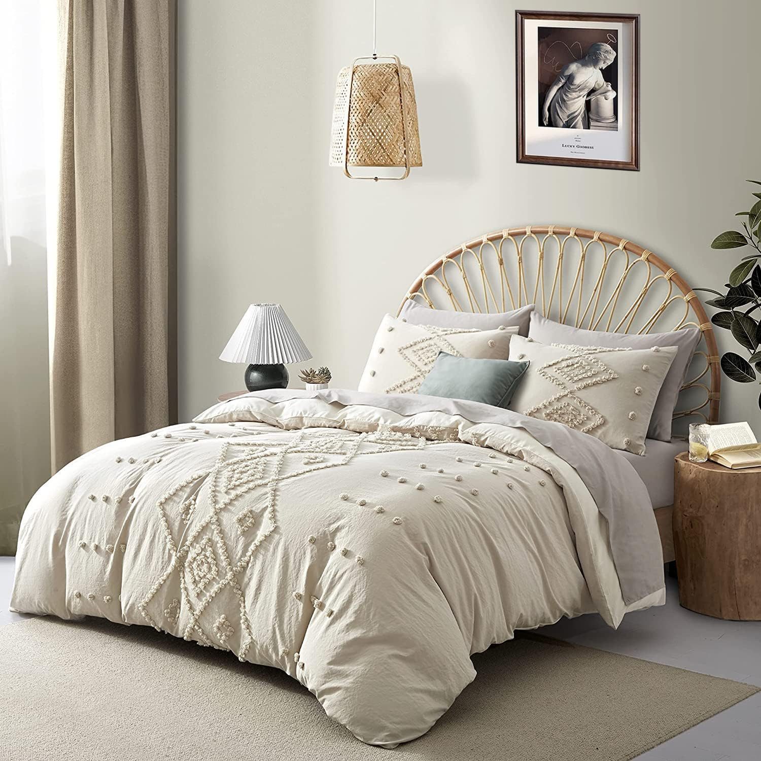 ibettertec Bettwäsche Bettwäsche,Getuftet Boho Bettwäsche-Set 135x200cm,200 günstig online kaufen