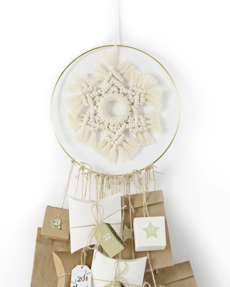 Folia ewige Kalender Adventskalender-Set Makramee 55-teilig