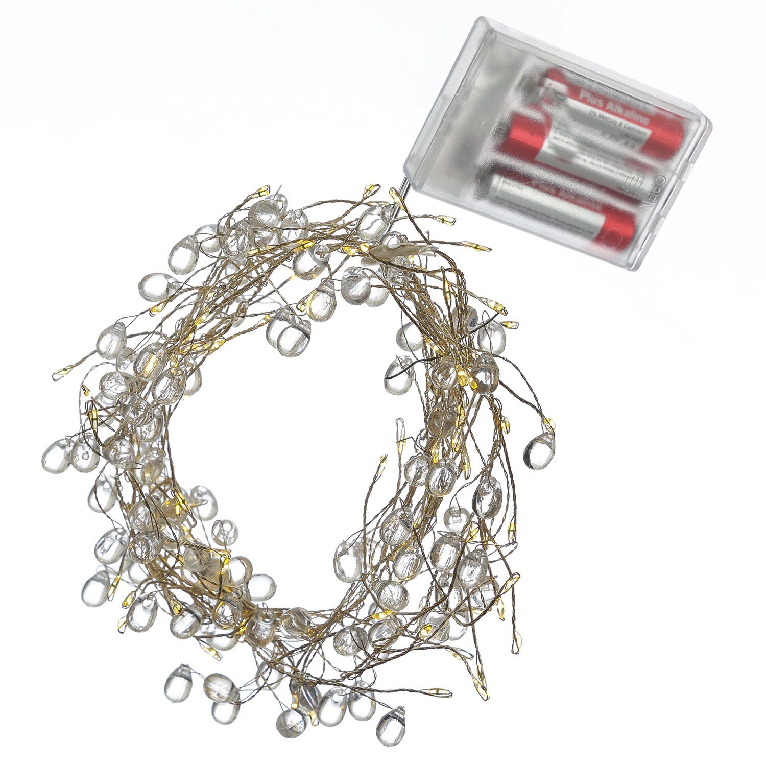 MARELIDA LED-Lichterkette Diamant Cluster Dekolichterkette mit Tropfen Drah günstig online kaufen