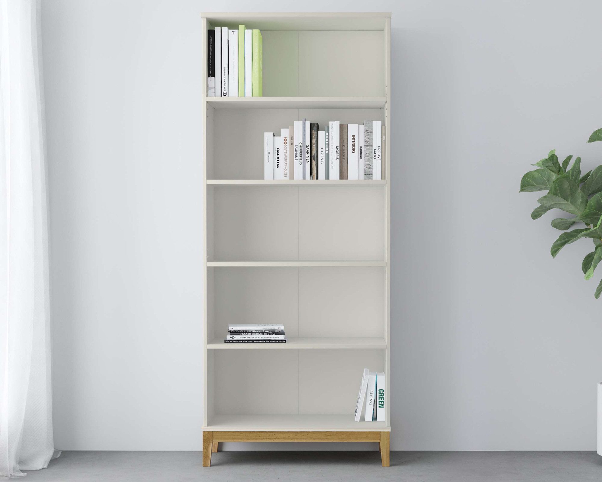 OTTO home Bücherregal Maryd, mit Untergestell in Holzoptik