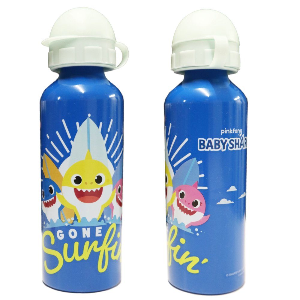 Baby Shark Trinkflasche Baby Shark Haie Kinder Aluminium Wasserflasche Flasche 520 ml