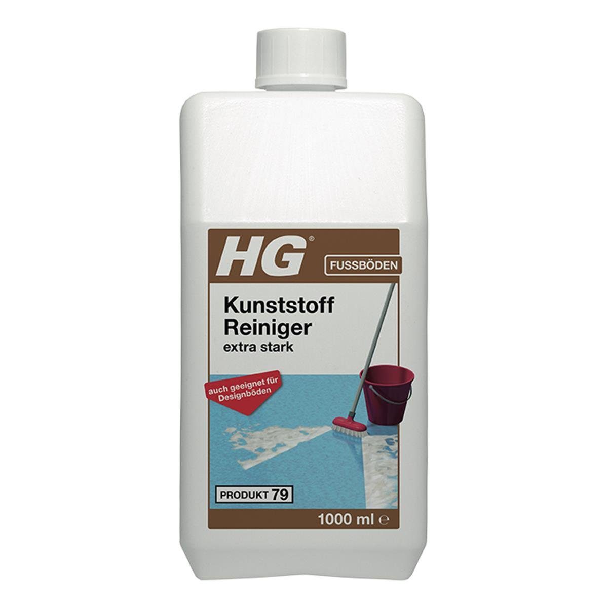 HG Kunststoff Reiniger extra stark (Produkt 79) 1L (1er Pack) Fussbodenreiniger
