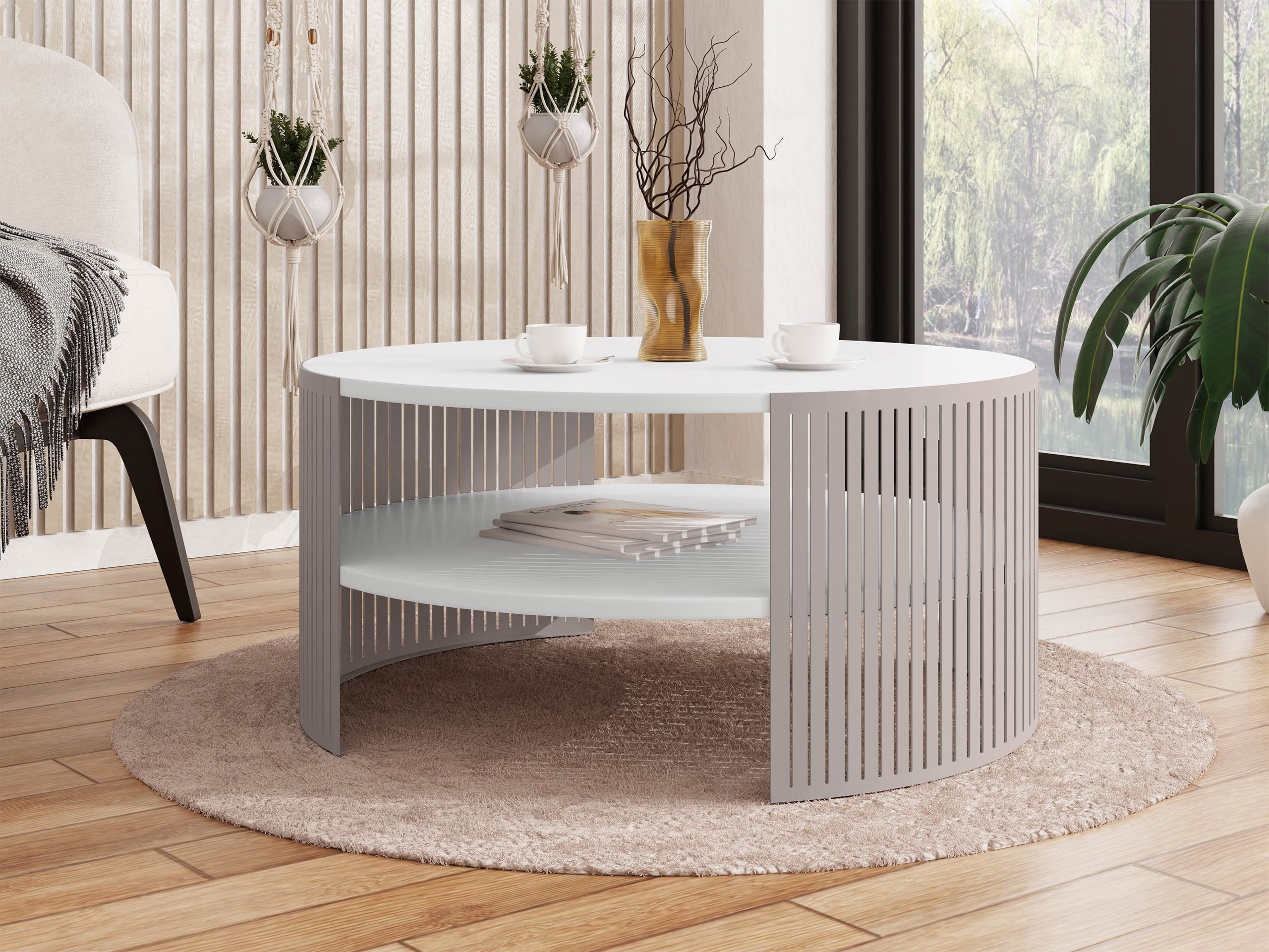 MIRJAN24 Couchtisch Fikoli Cashmere, 75x75x40 cm, günstig online kaufen