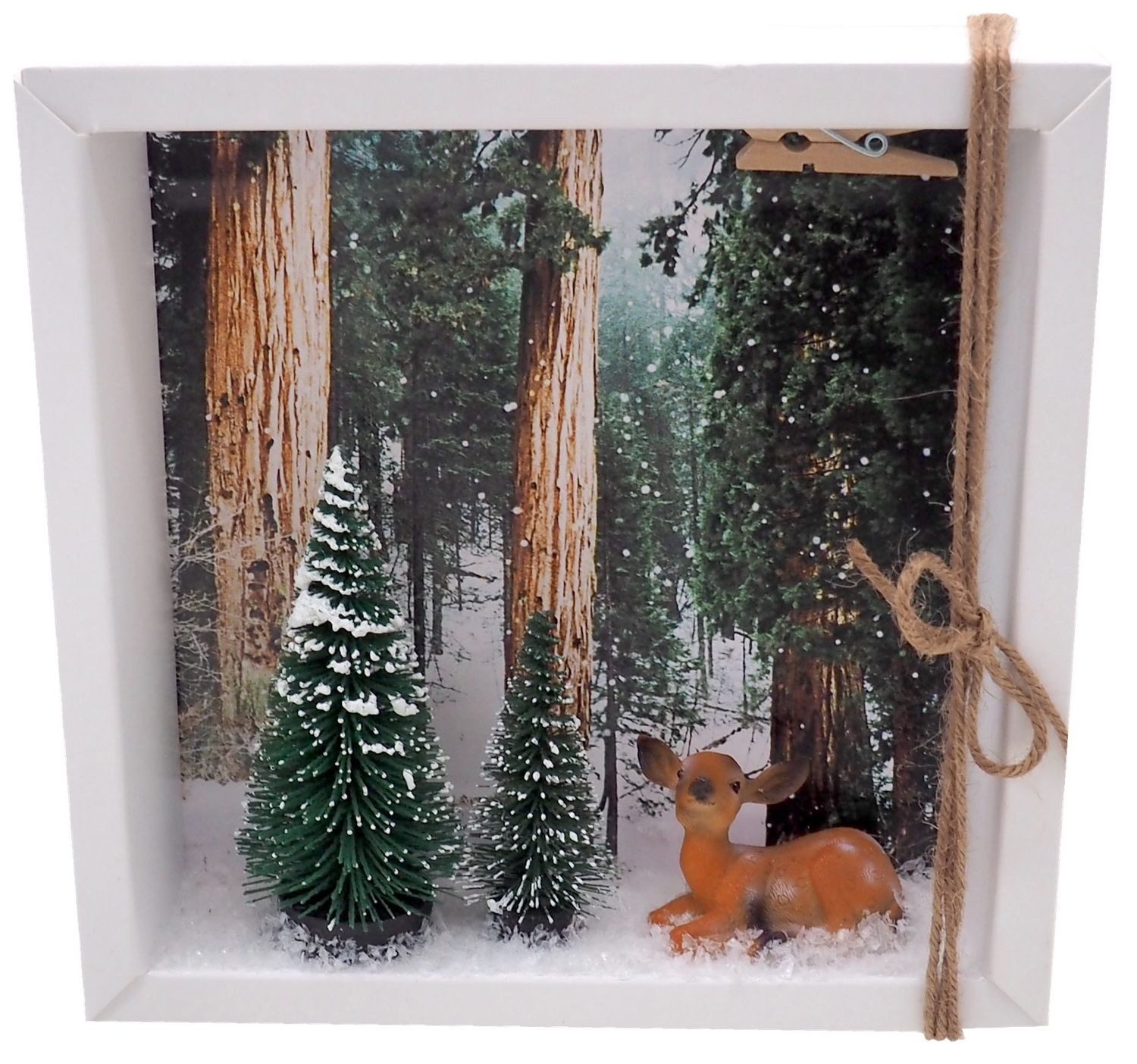 ZauberDeko Geschenkbox Geldgeschenk Verpackung Weihnachten XMAS Reh Wald Tanne Geschenk