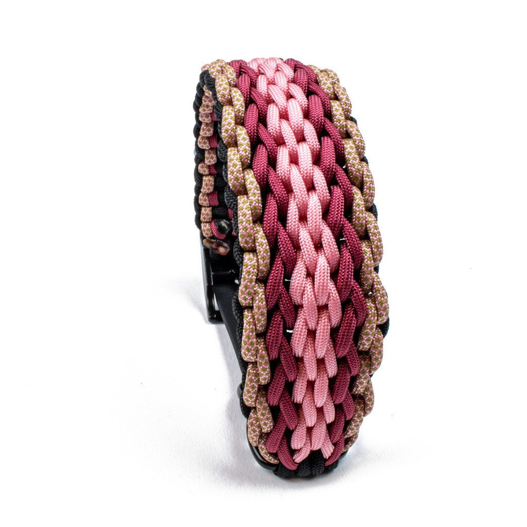 Tierluxe Hunde-Halsband Natur, Paracord, Handgemacht