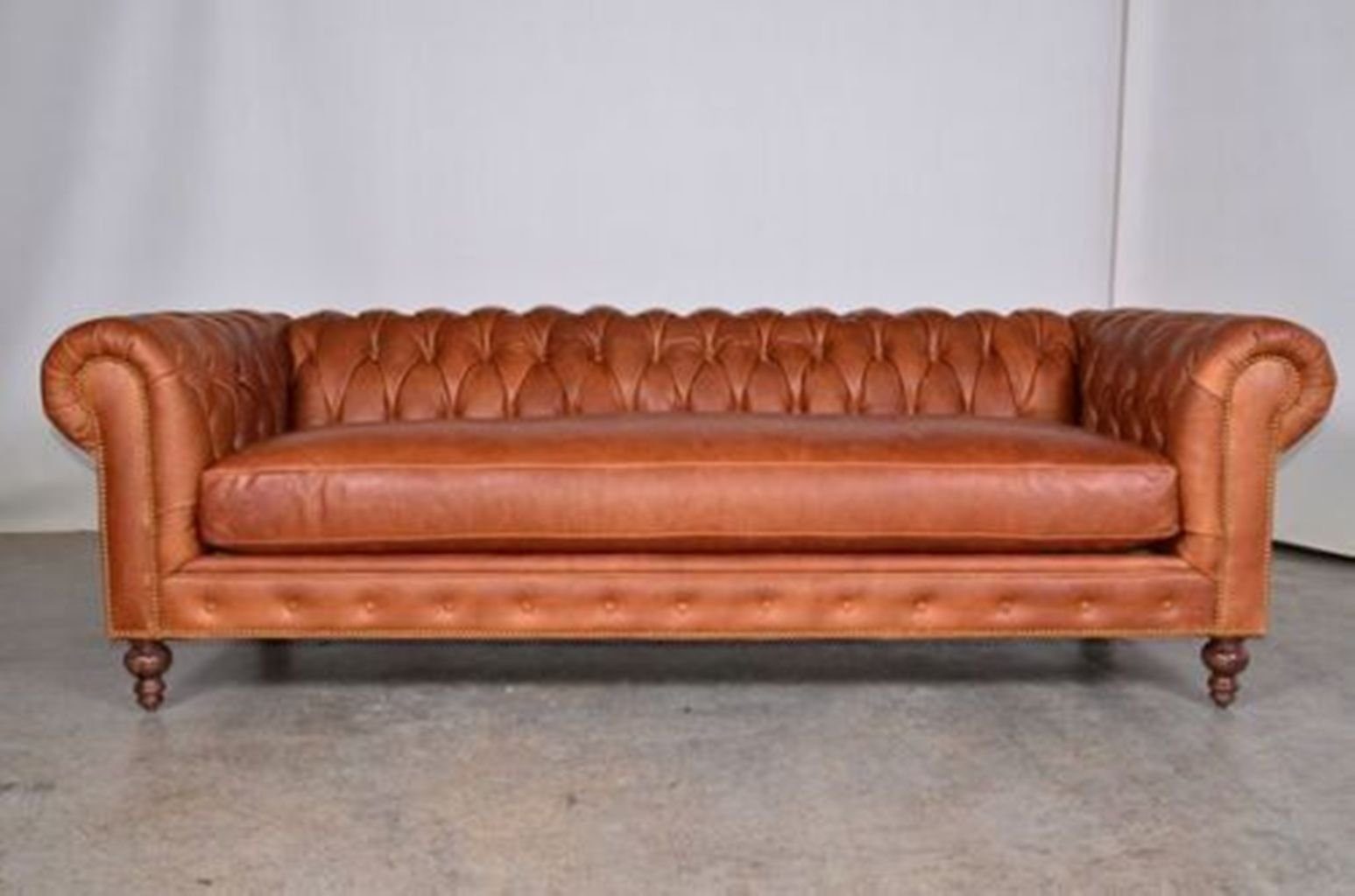 Couch Chesterfield-Sofa, 4 Polster XXL JVmoebel Sitzer 240cm Sofas Leder Big Chesterfield Sofa
