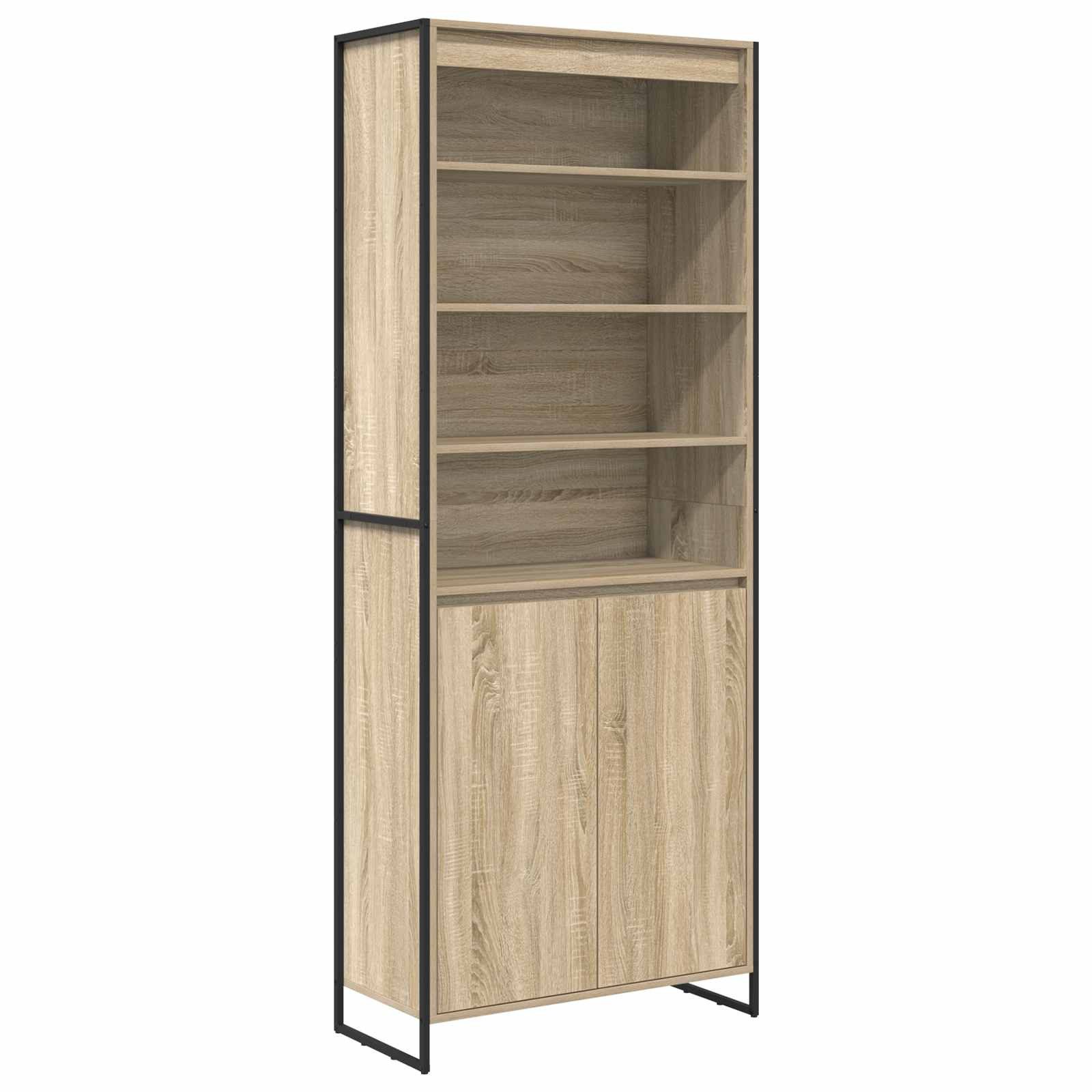 vidaXL Sideboard Hohe Schränke Sonoma 79 x 36 x 200 cm Holzwerkstoff (1 St)