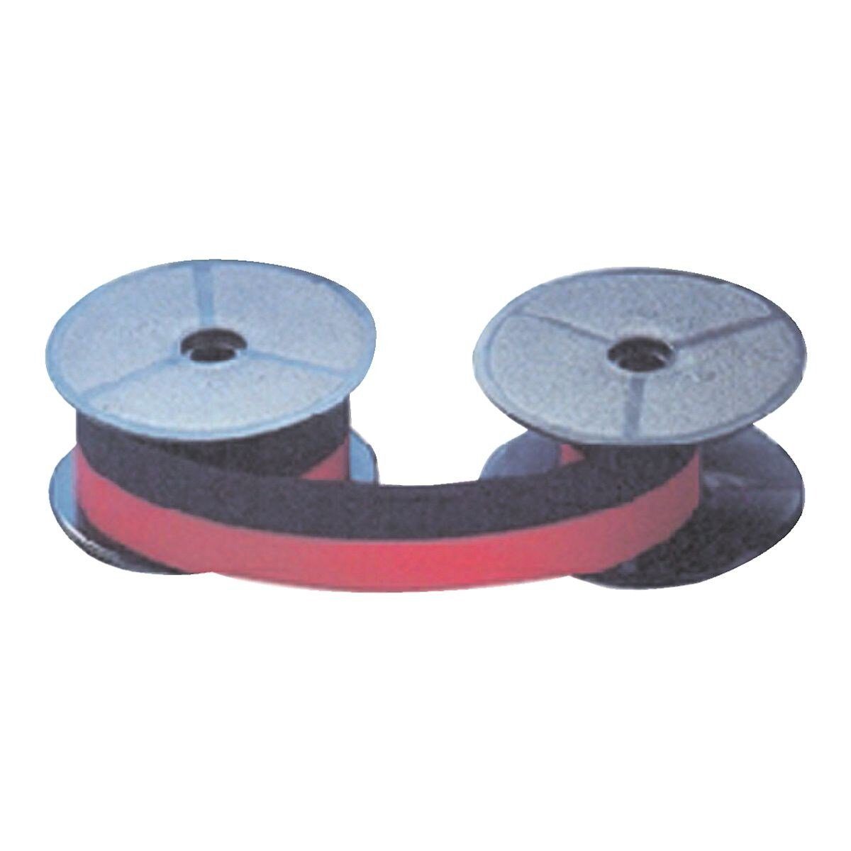 CASIO Druckerband 51, Farbband für Tischrechner, Breite 13 mm, schwarz/rot