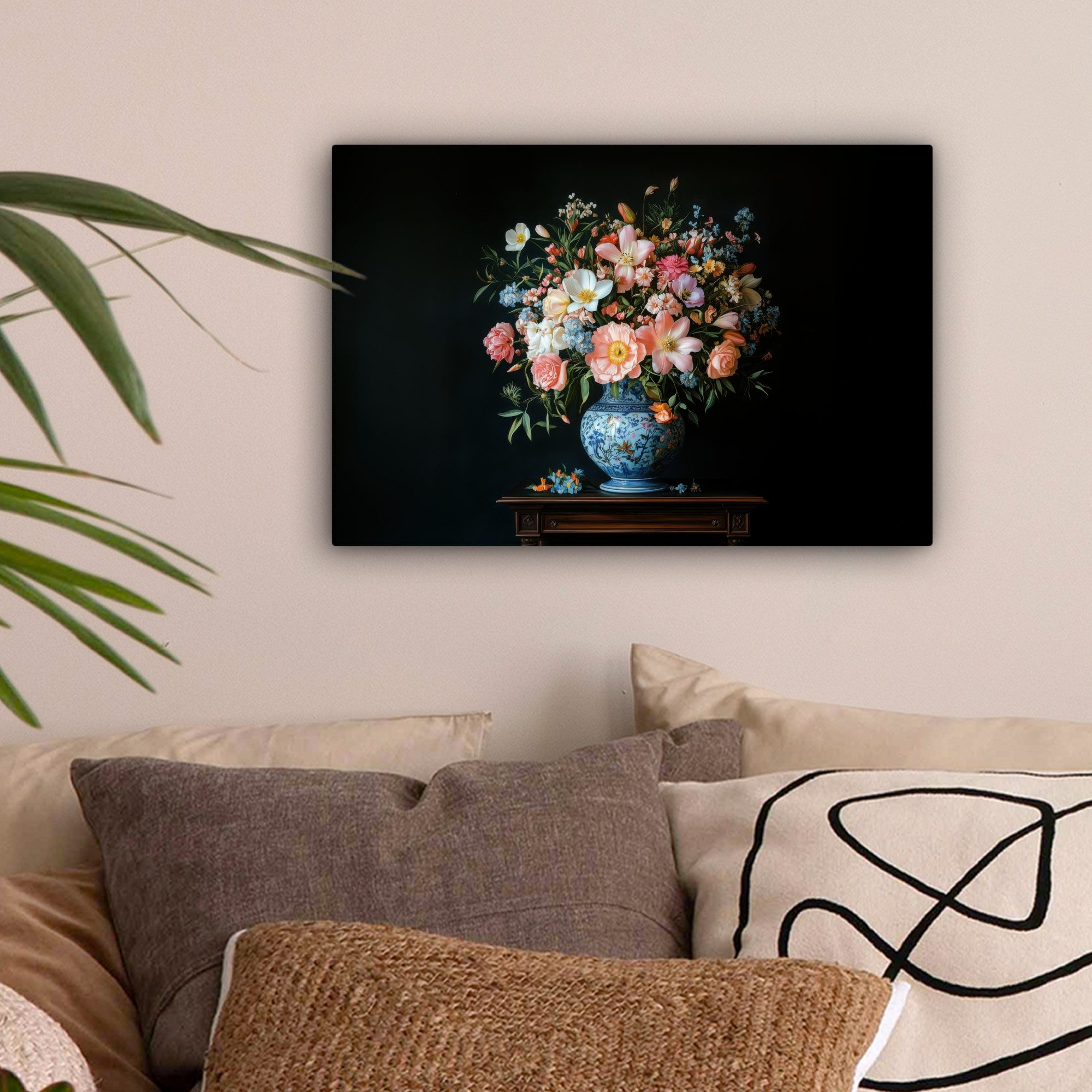 OneMillionCanvasses® Leinwandbild Rosa - Blumen - günstig online kaufen