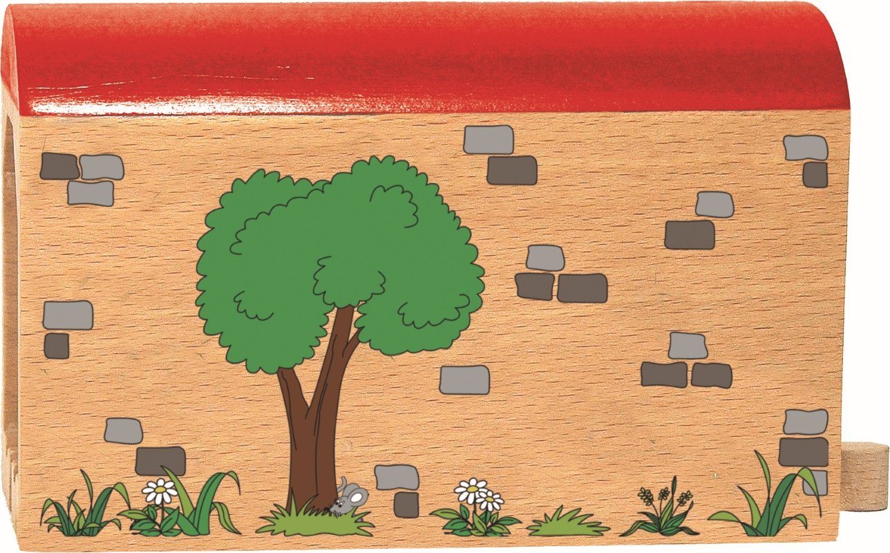 Woodyland Spielzeugeisenbahn-Tunnel 90824 Holz-Tunnel mit Schienenanbindung günstig online kaufen
