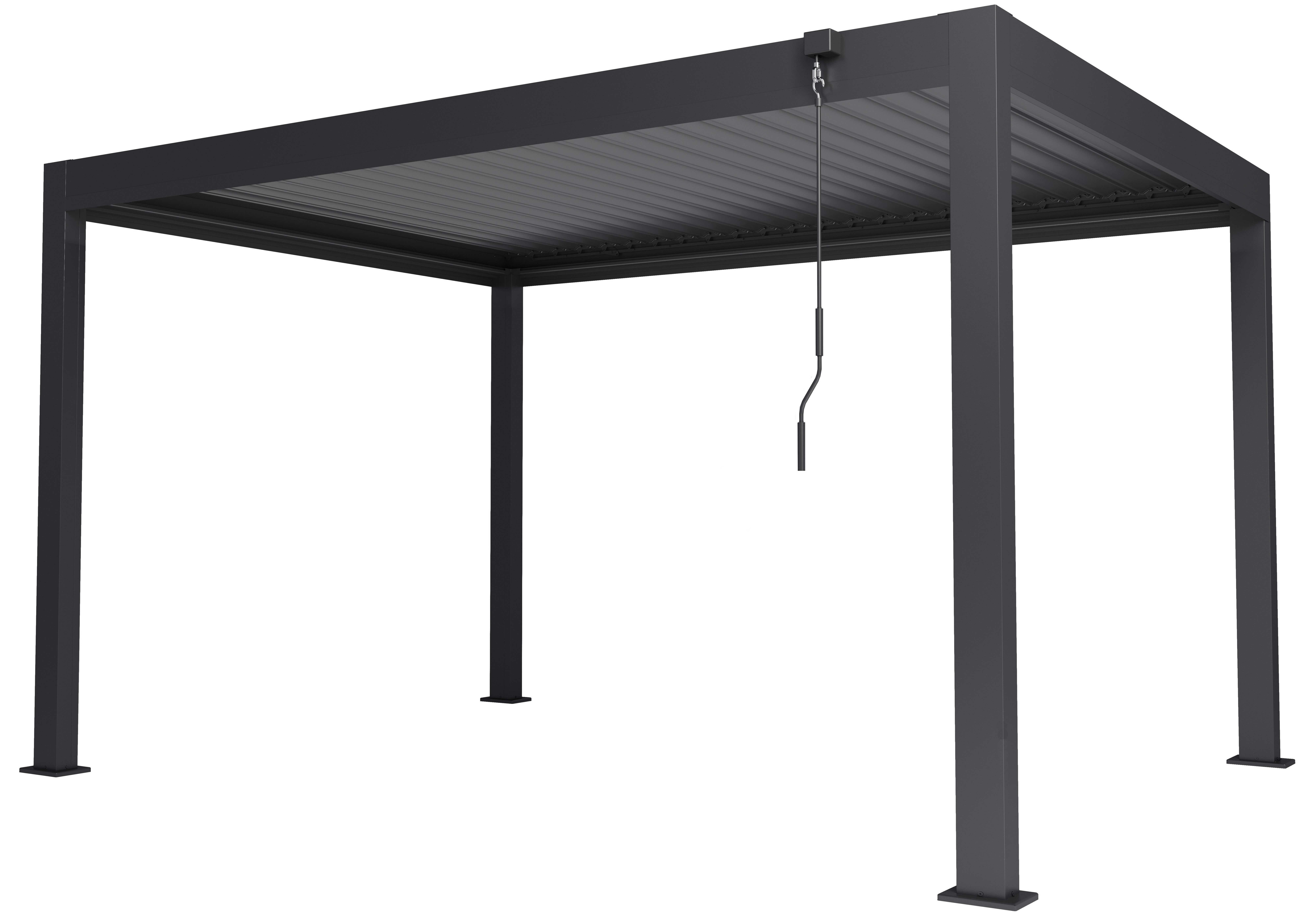 KONIFERA Pavillon Pergola Alhambra Steel, verschiedene Größen, ohne Seitenteile