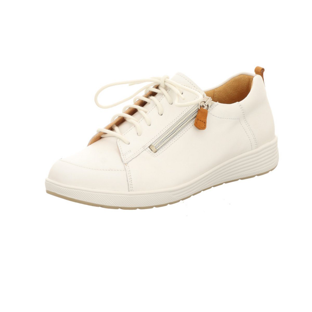 Komfort Schnürer für Damen in weiß Sneaker