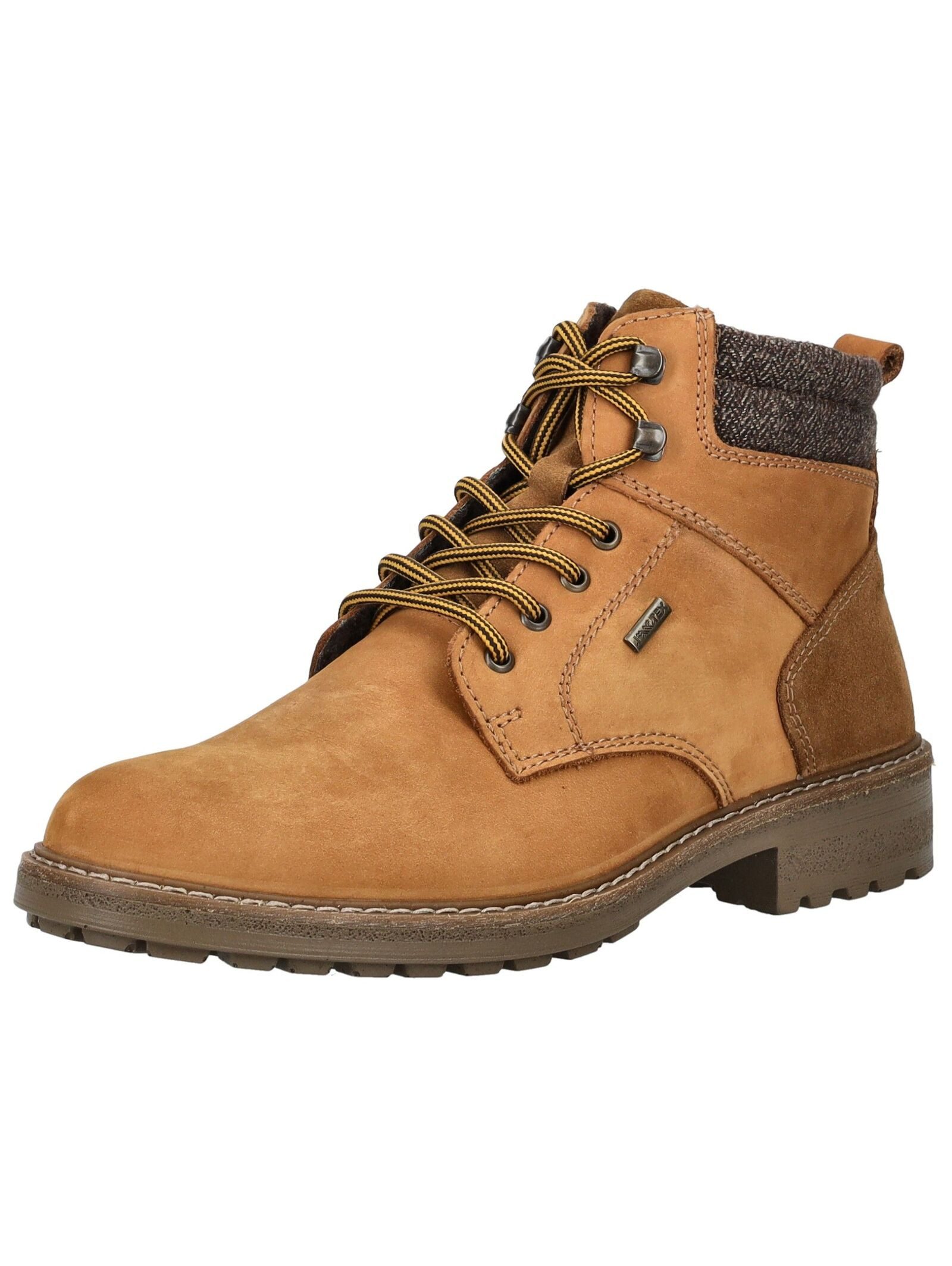 Stiefelette Nubukleder . Schnürstiefelette