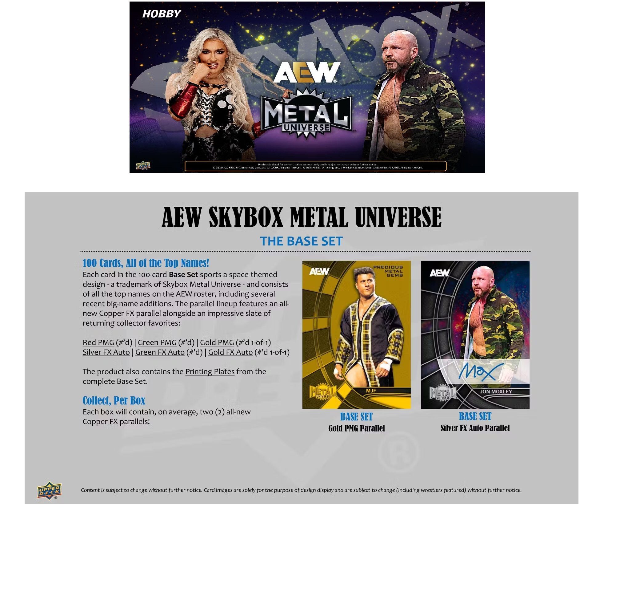 Upper Deck Sammelkarte 2025 Upper Deck AEW Skybox Metal Universe (Hobby)