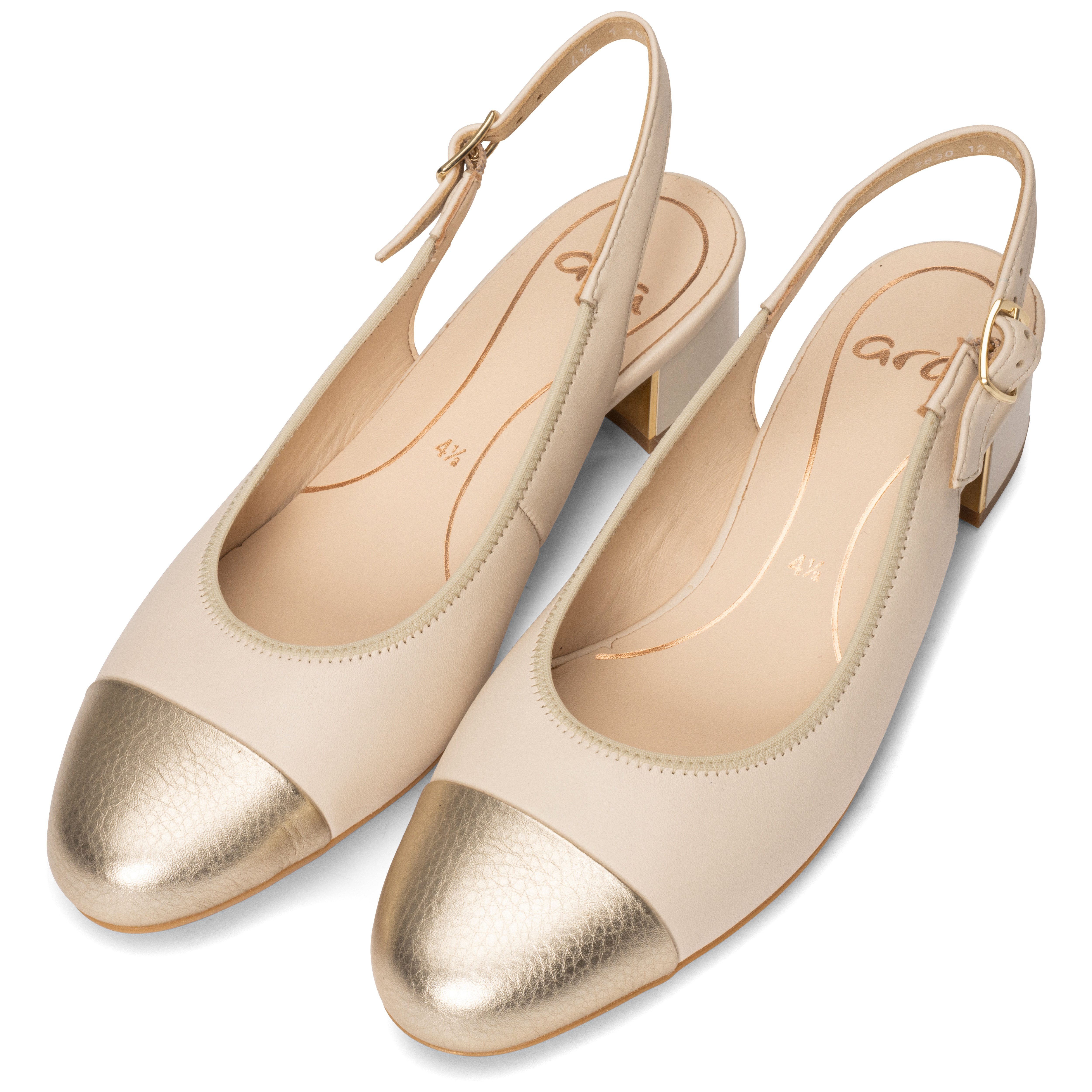 Ara NIZZA Slingpumps, Blockabsatz, Festtagsschuh, Abendschuh, Kontrastbesat günstig online kaufen