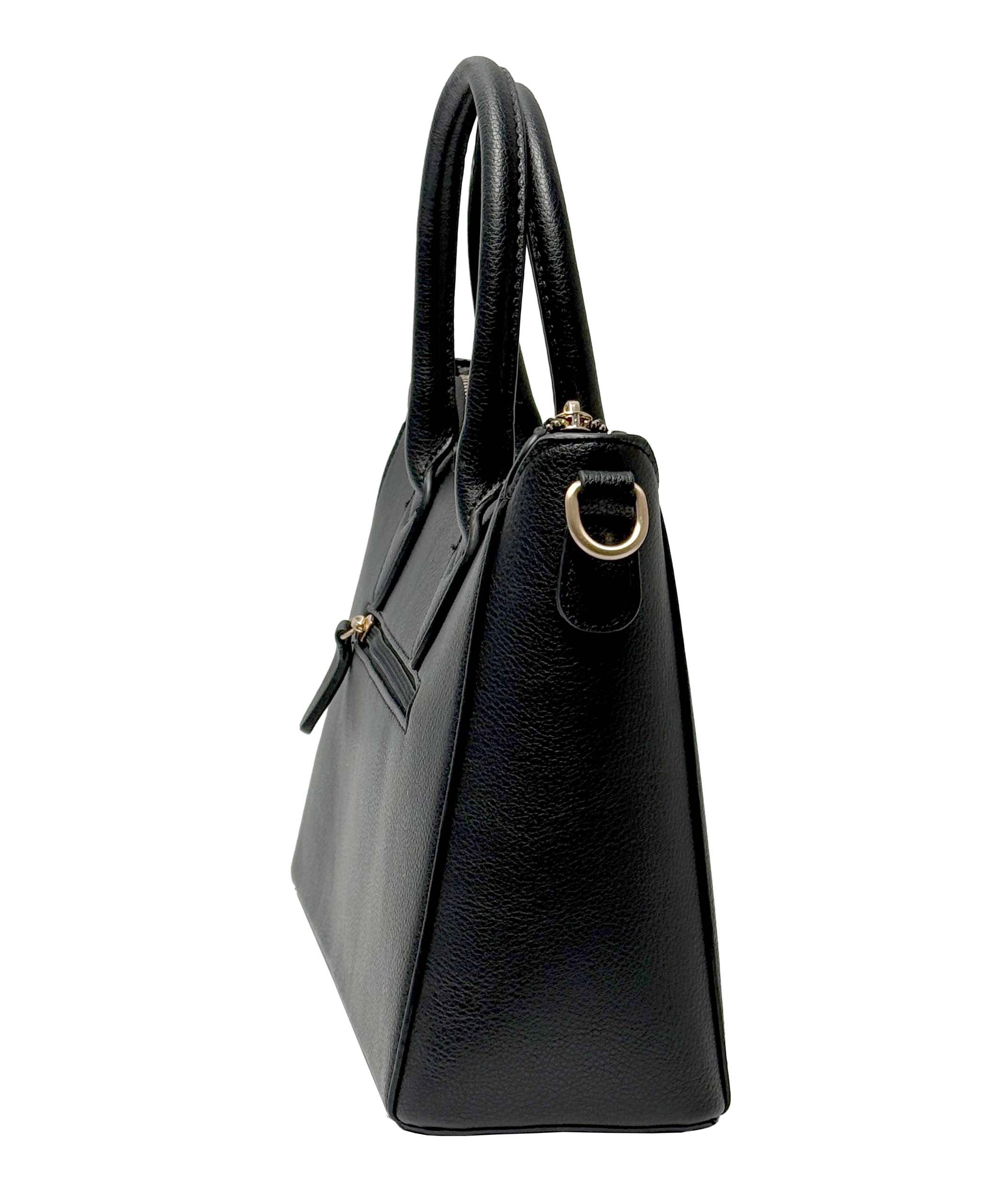 L. CREDI Henkeltasche L.CREDI Damen-Henkeltasche Rahja schwarz