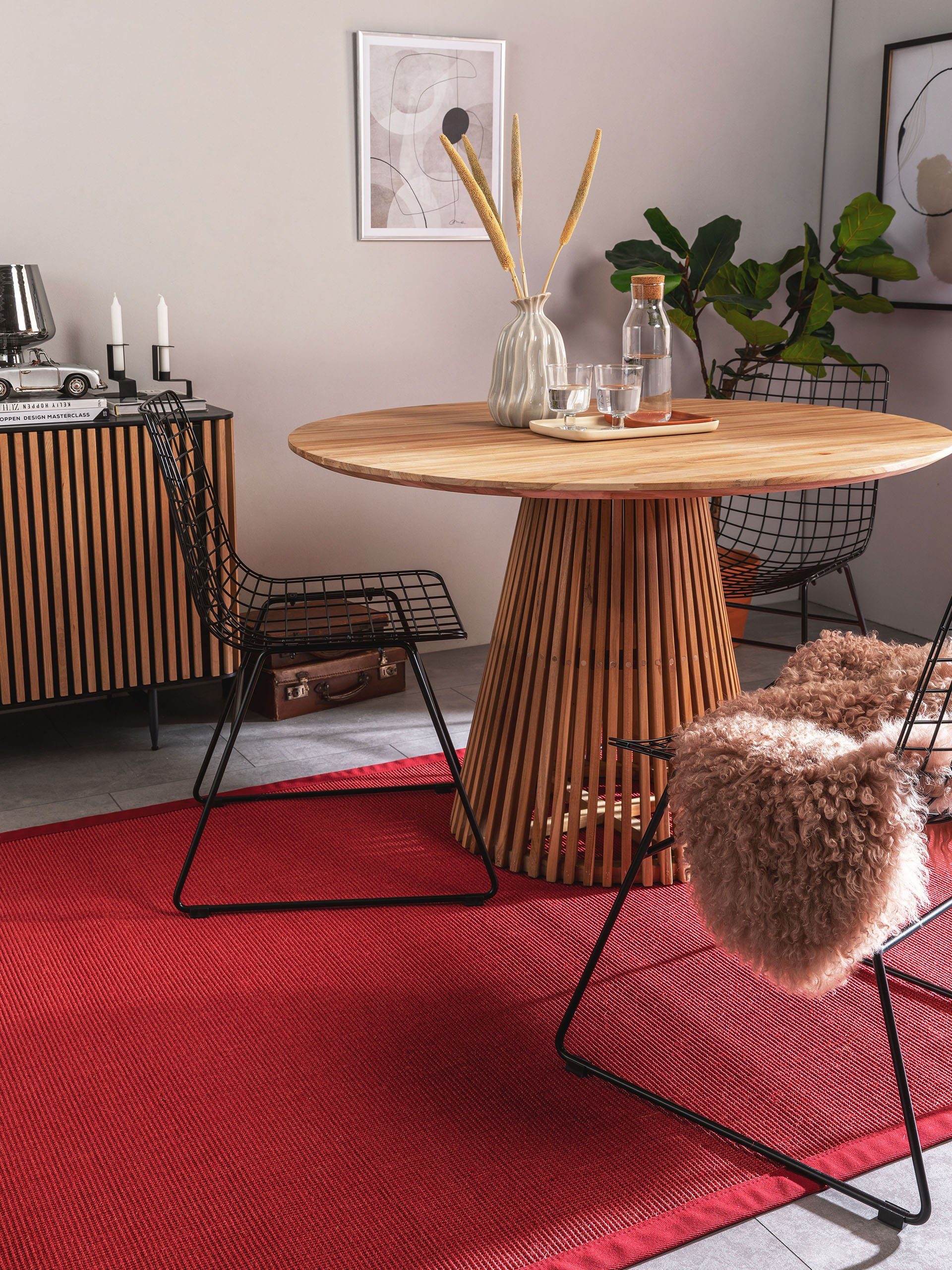 benuta Sisalteppich Sana, rechteckig, Höhe: 5 mm, 100% Sisal Naturfaser, Te günstig online kaufen