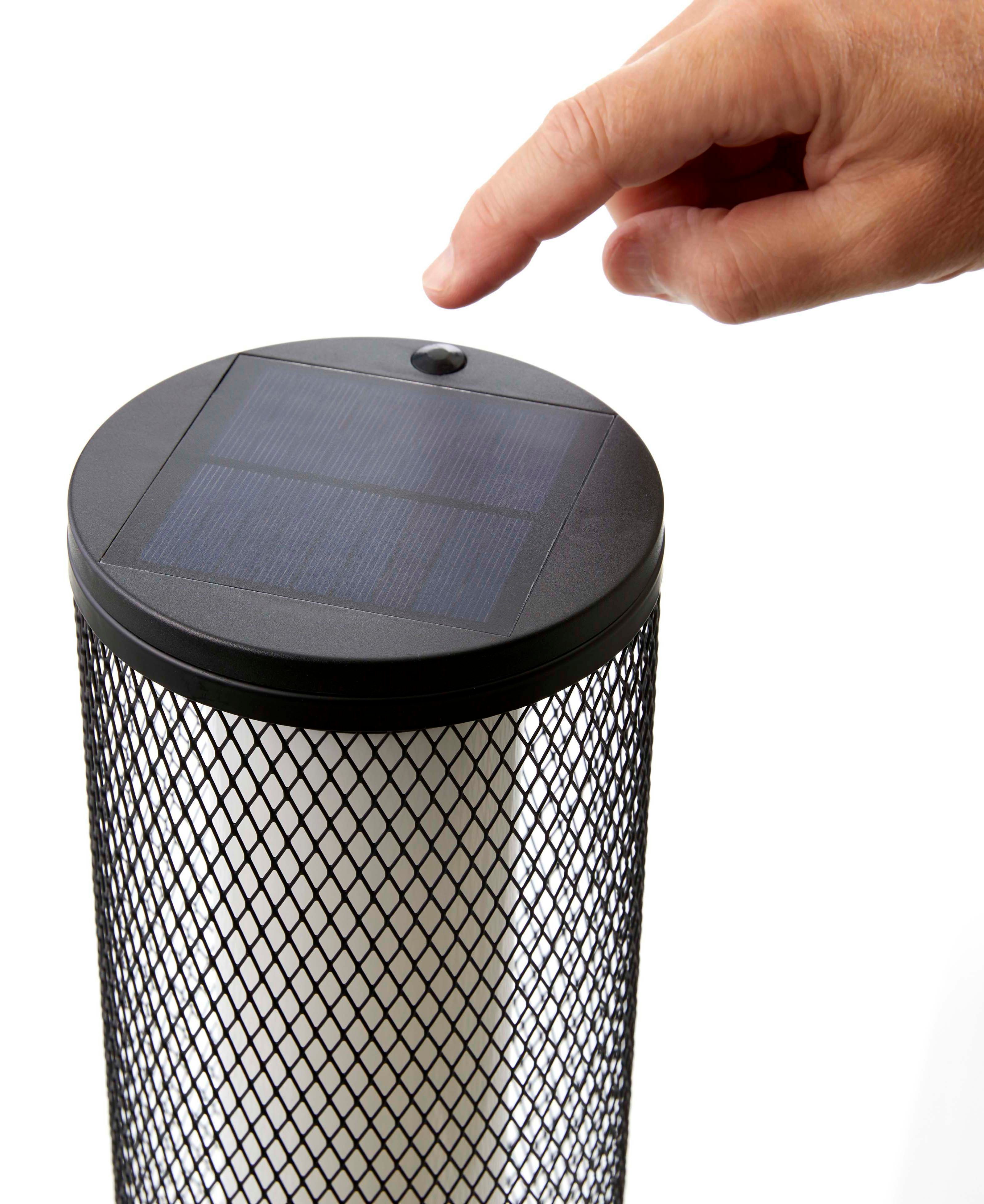 Northpoint LED Außen-Stehlampe Solar Lichtsäule Flammeffekt günstig online kaufen