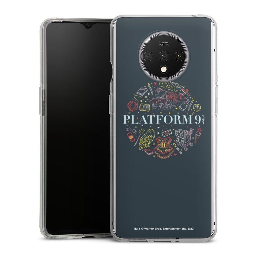 DeinDesign Handyhülle Platform 9 3/4, OnePlus 7T Silikon Hülle Bumper Case Handy Schutzhülle