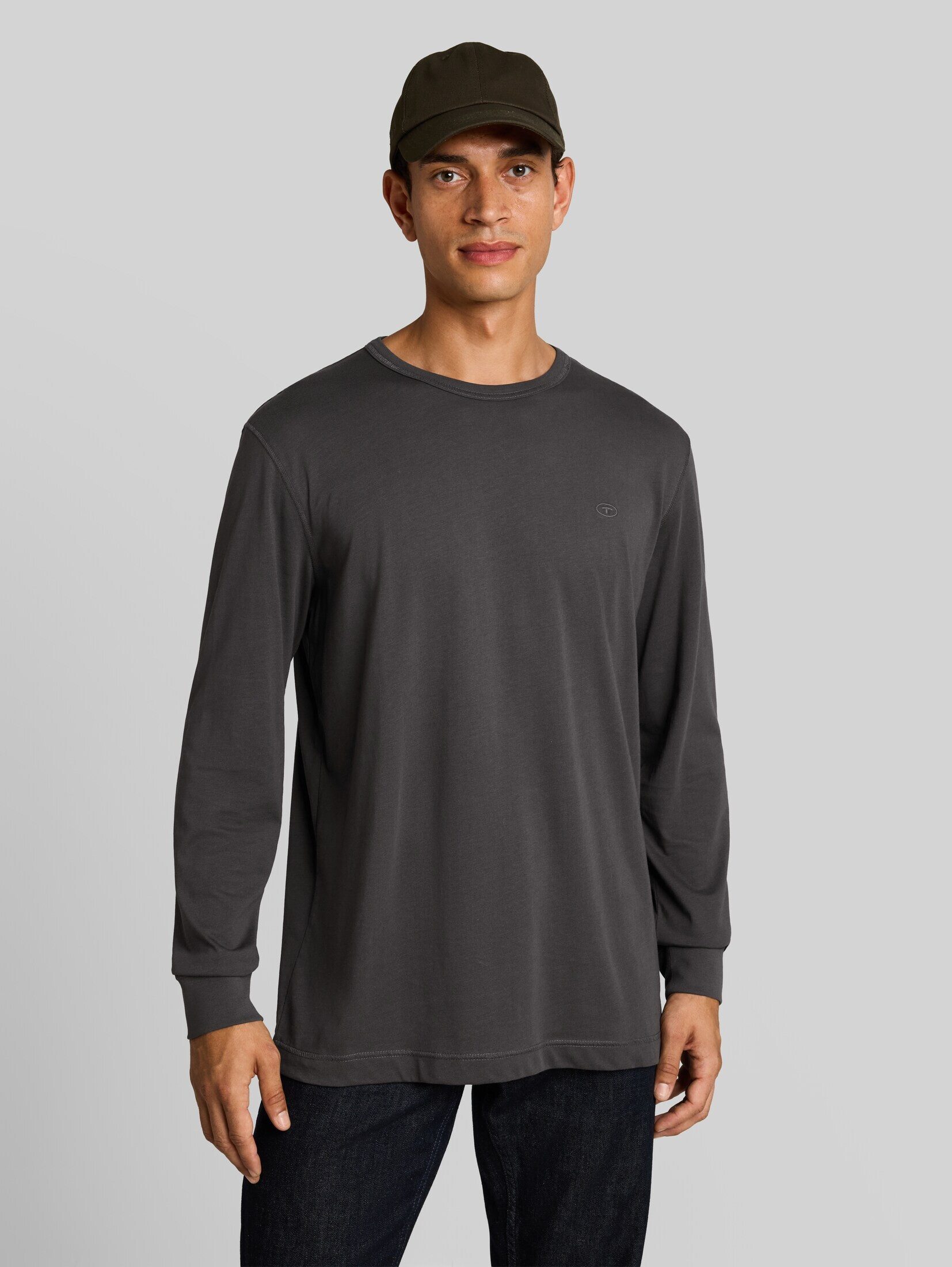 TOM TAILOR Langarmshirt T-Shirt (im Einserpack) Basic Langarmshirt aus Baumwolle