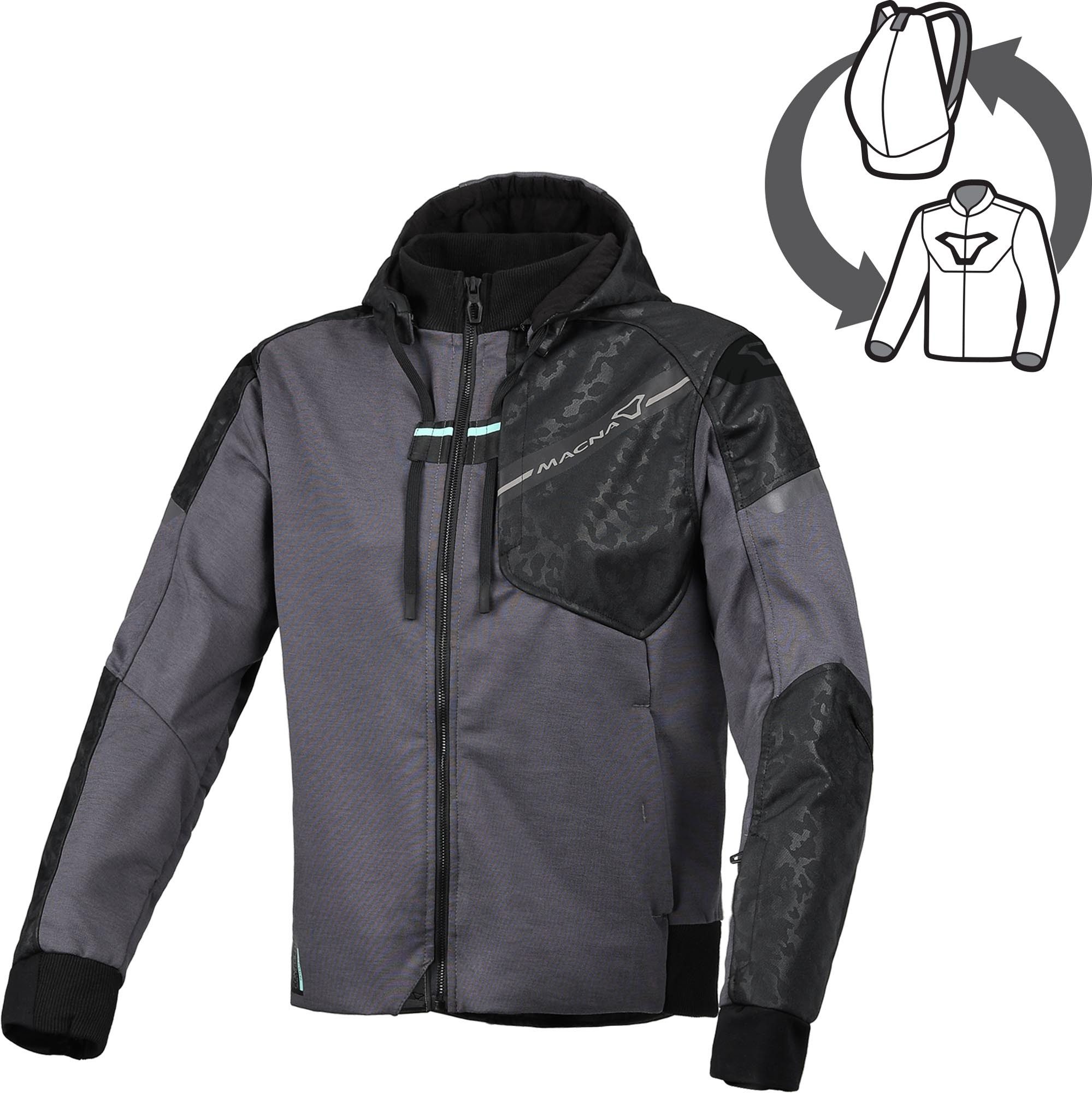 Macna Motorradjacke Distec Damen Motorrad Textiljacke Ellenbogenprotektoren enthalten,Schulterprotektoren enthalten