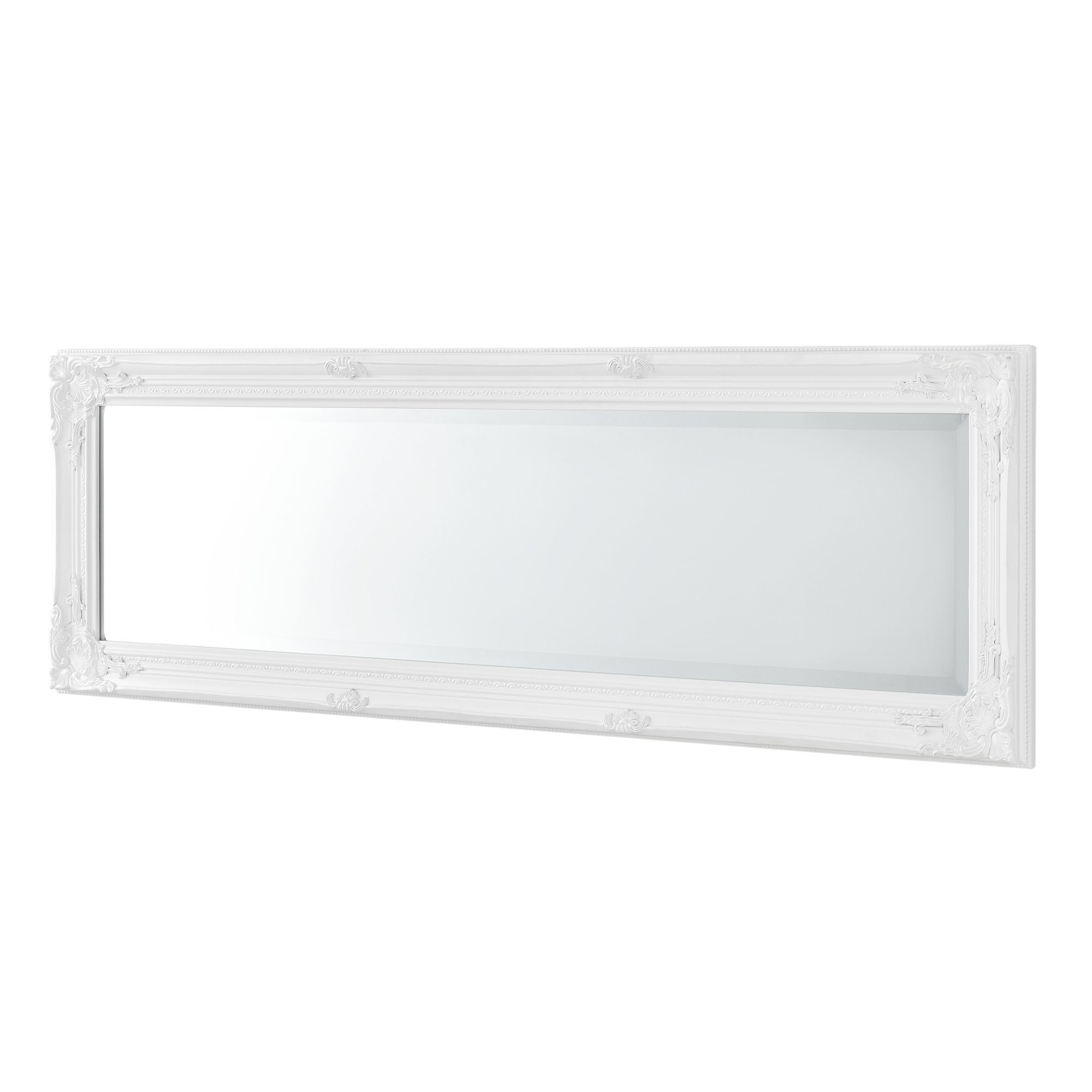 en.casa Wandspiegel, Antik cm Weiß 42 132 Spiegel x »Livorno« Ganzkörperspiegel