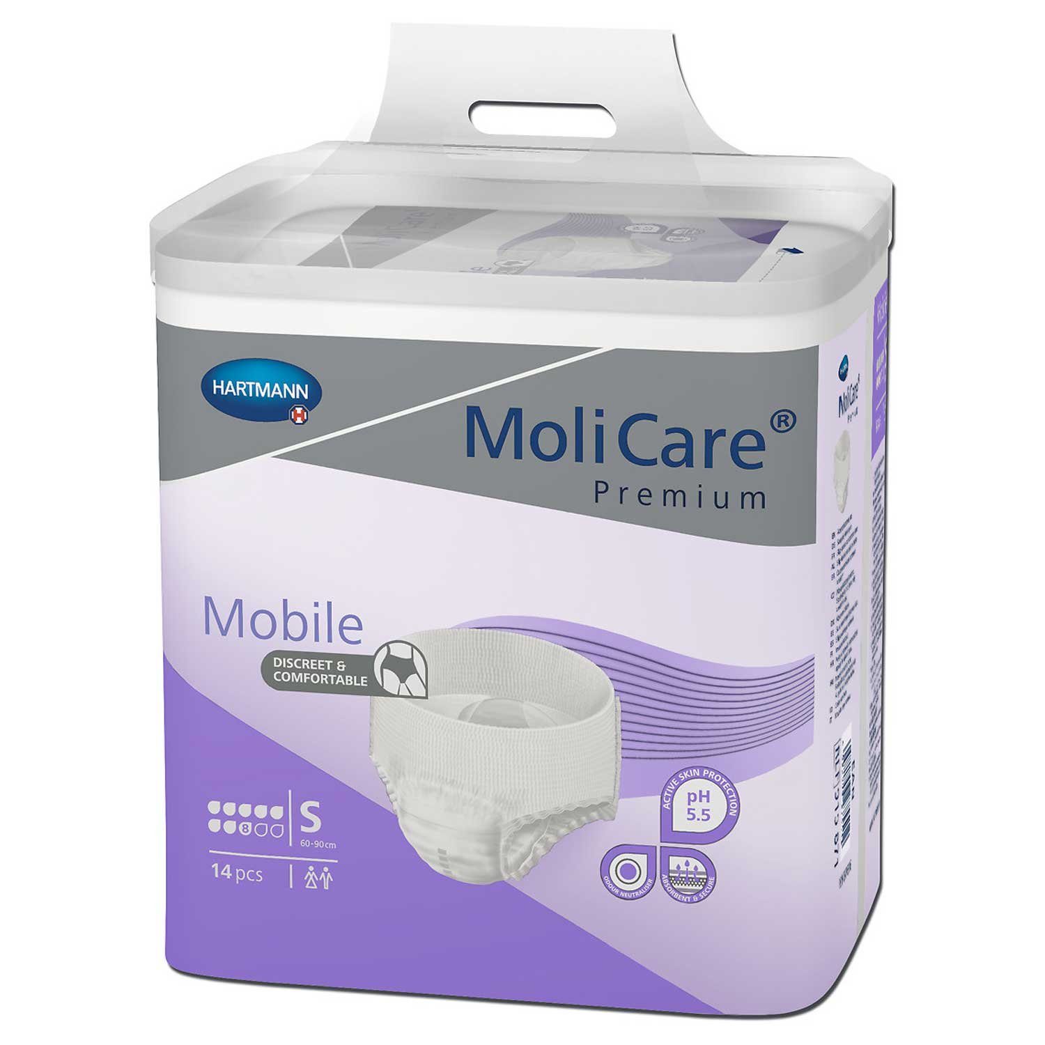 PAUL HARTMANN AG Inkontinenzboxer MoliCare® Premium Mobile 8 Tropfen - S 1x14 Stück (14-St)