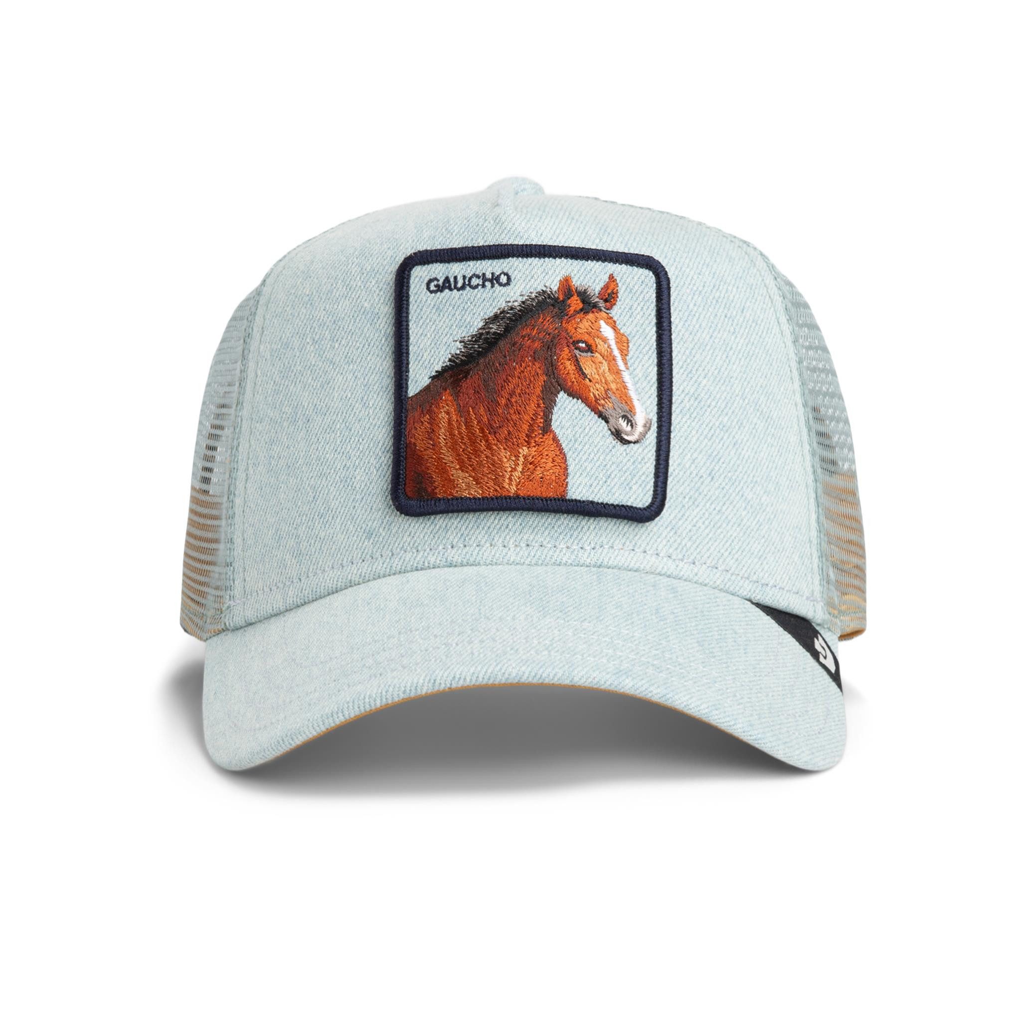 GOORIN Bros. Trucker Cap Goorin Bros. Denim Gaucho Trucker Cap Light Denim (Basecap, Basecap, Trucker Kappe, Meshcap)
