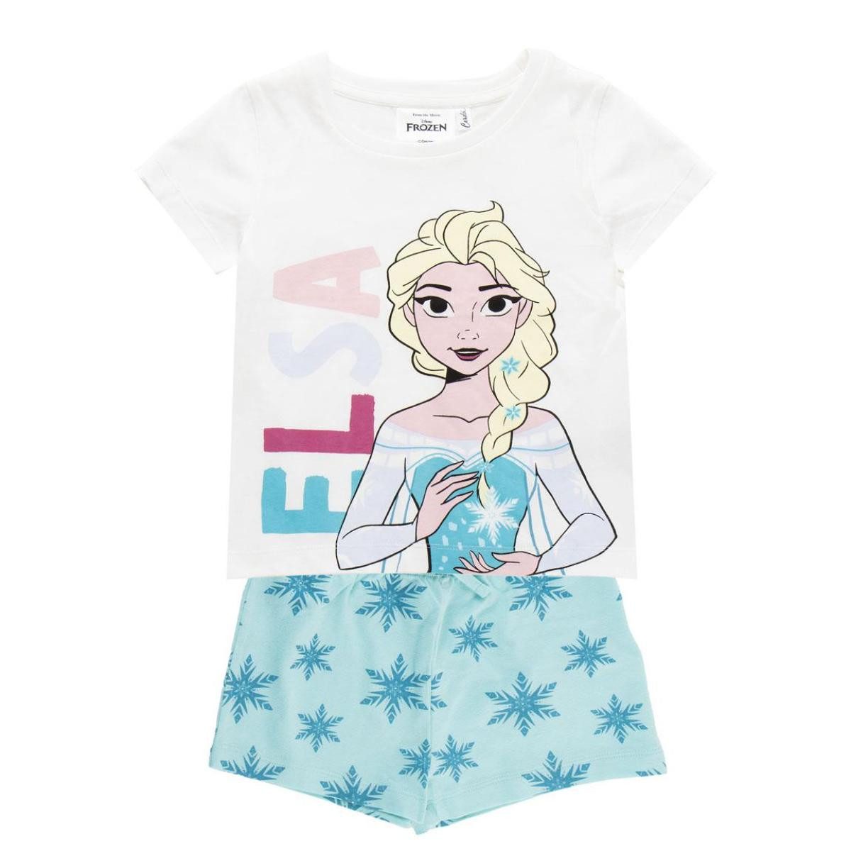 Disney Frozen Pyjama Baumwolle Short Pyjamas Kinder Schlafanzug Nachtwäsche