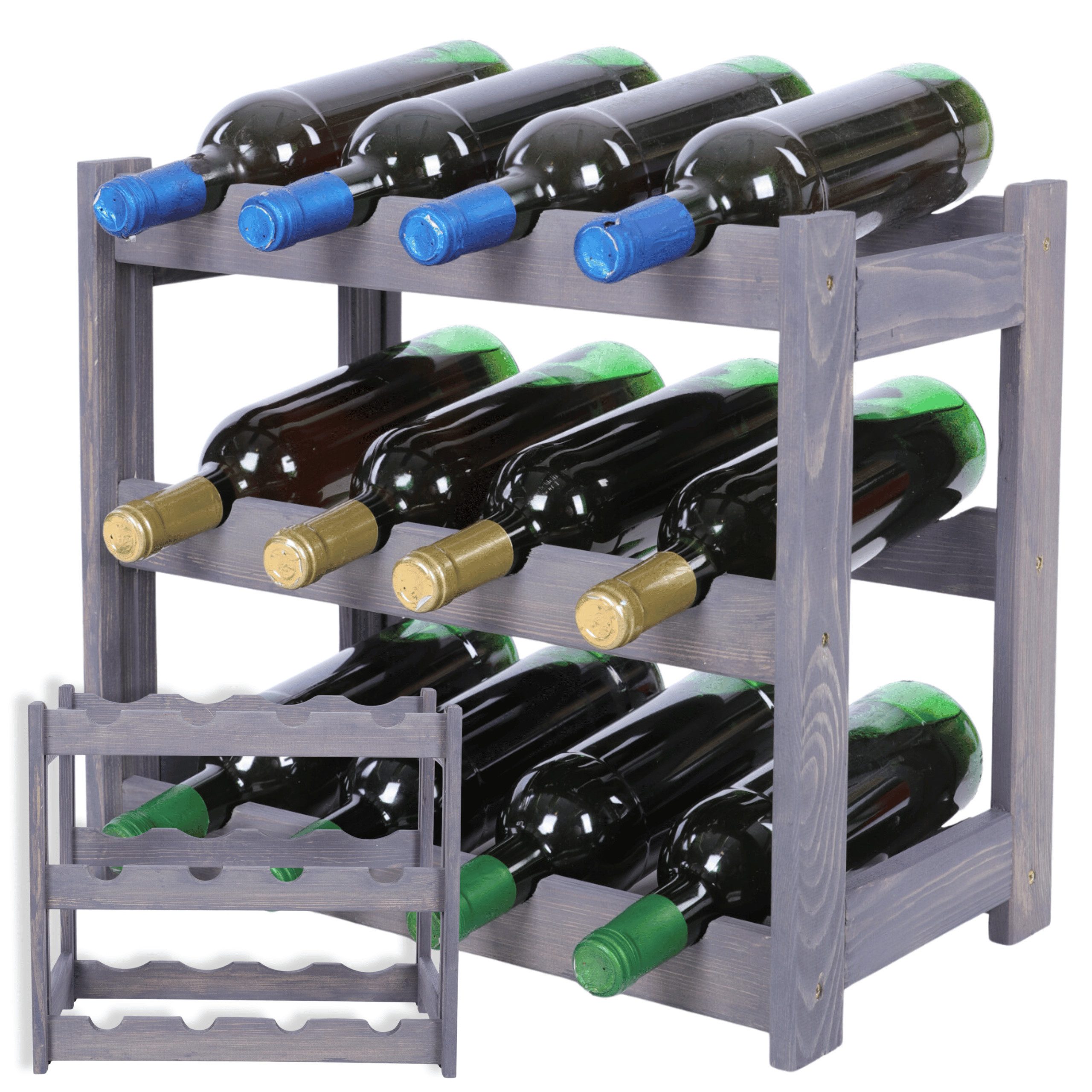 Modo24 Weinregal Flaschenregal Holzregal Flaschenständer Varianten günstig online kaufen