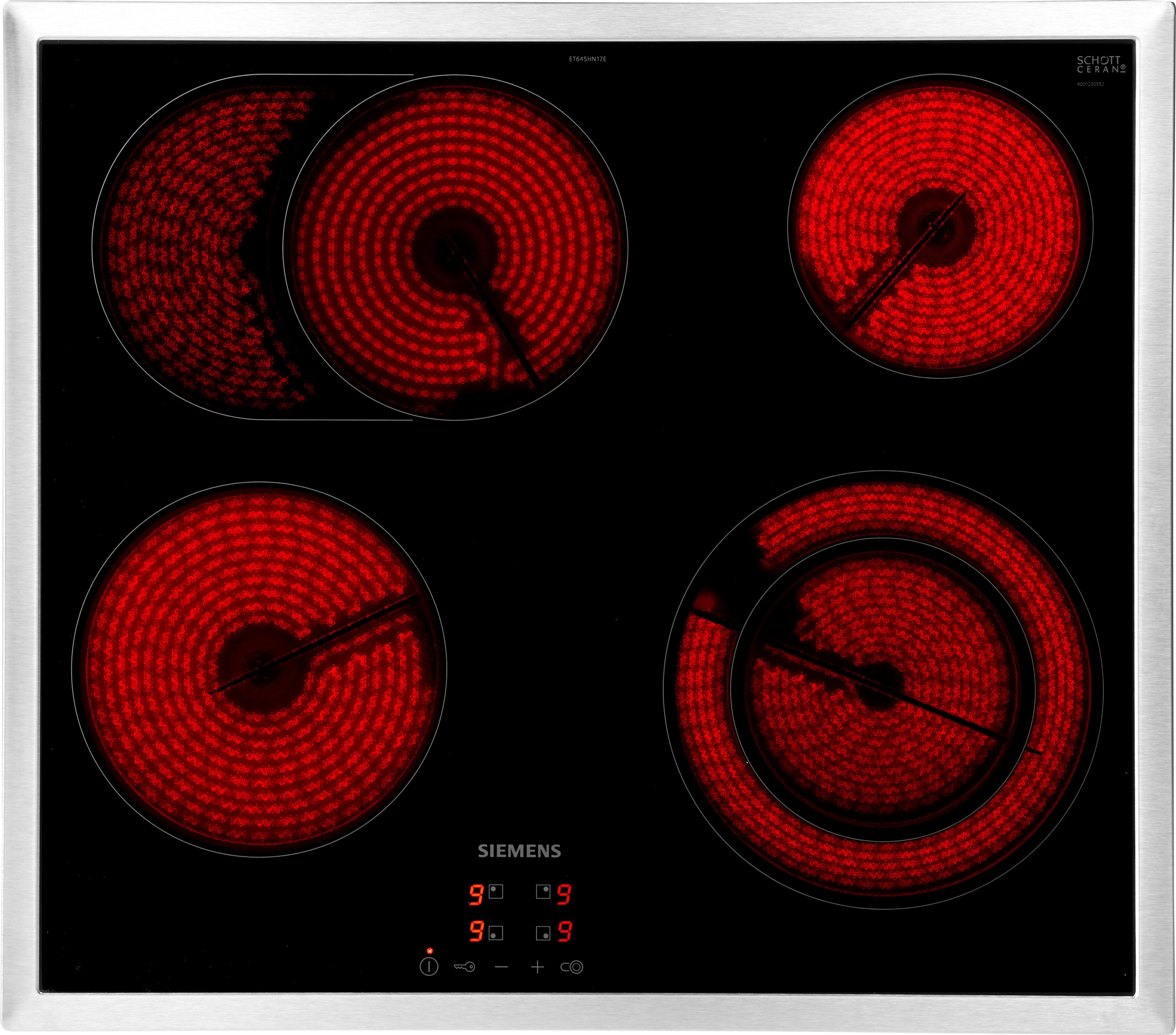 SIEMENS Elektro-Kochfeld iQ300 CERAN® ET645HN17E SCHOTT von