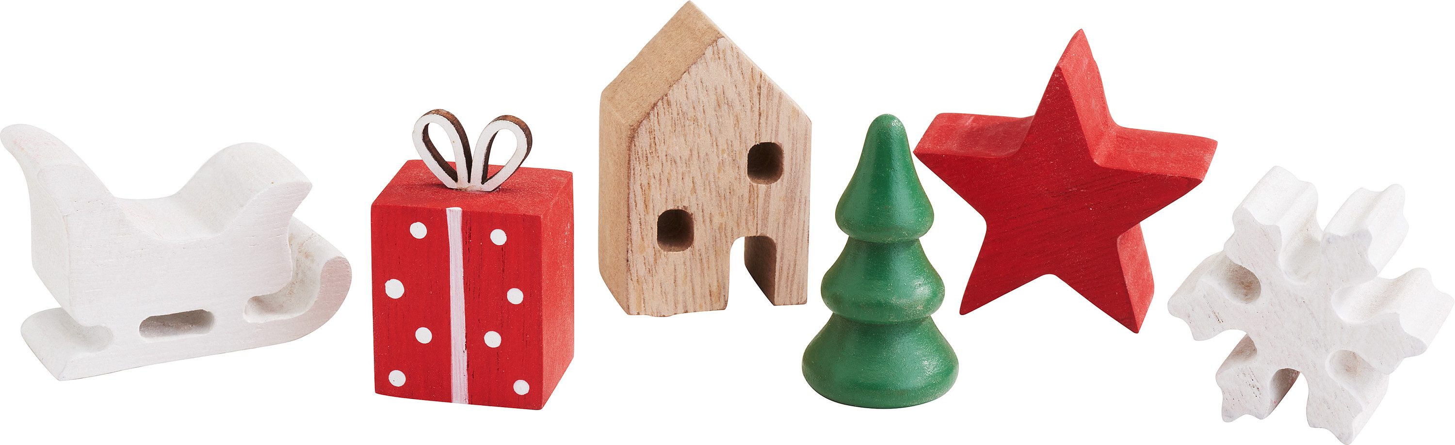 VBS Dekoobjekt Weihnachten (6 St), 6 Stück