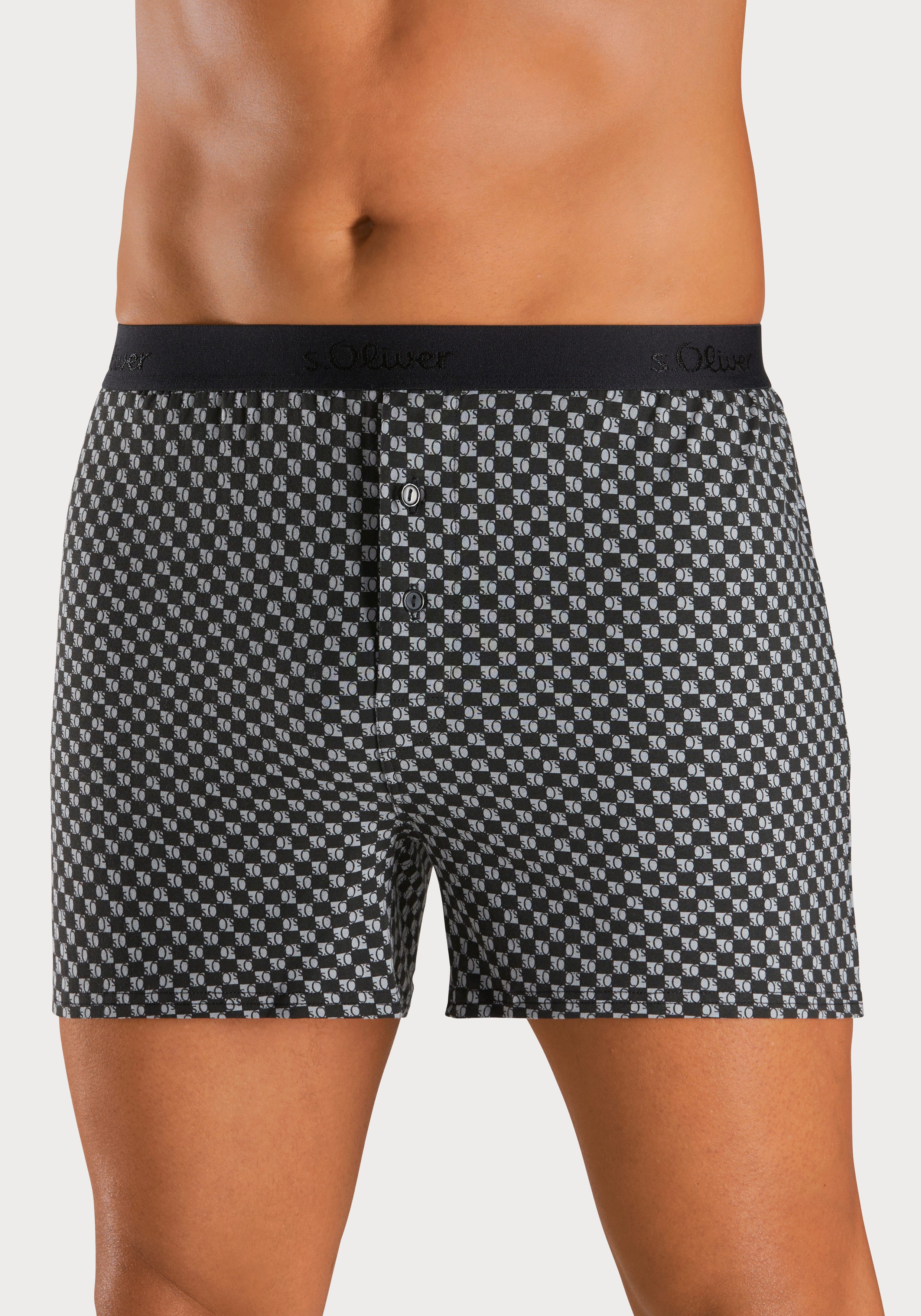 s.Oliver Weiter Boxer (Packung, 2-St) unifarben günstig online kaufen