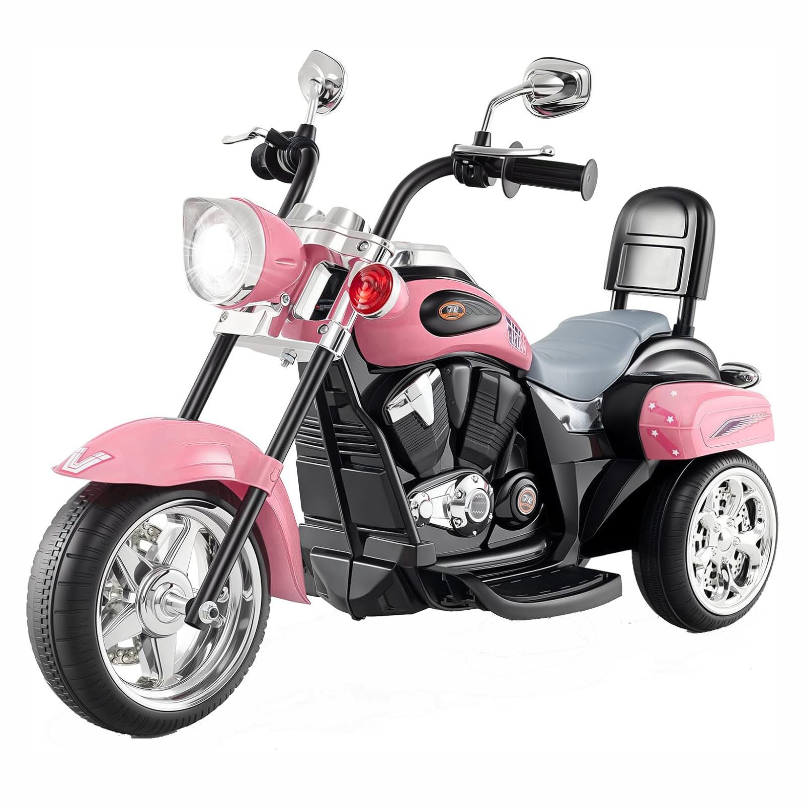 KOMFOTTEU Elektro-Kindermotorrad Dreirad Motorrad, mit Vor-und Rückwärtsschalter