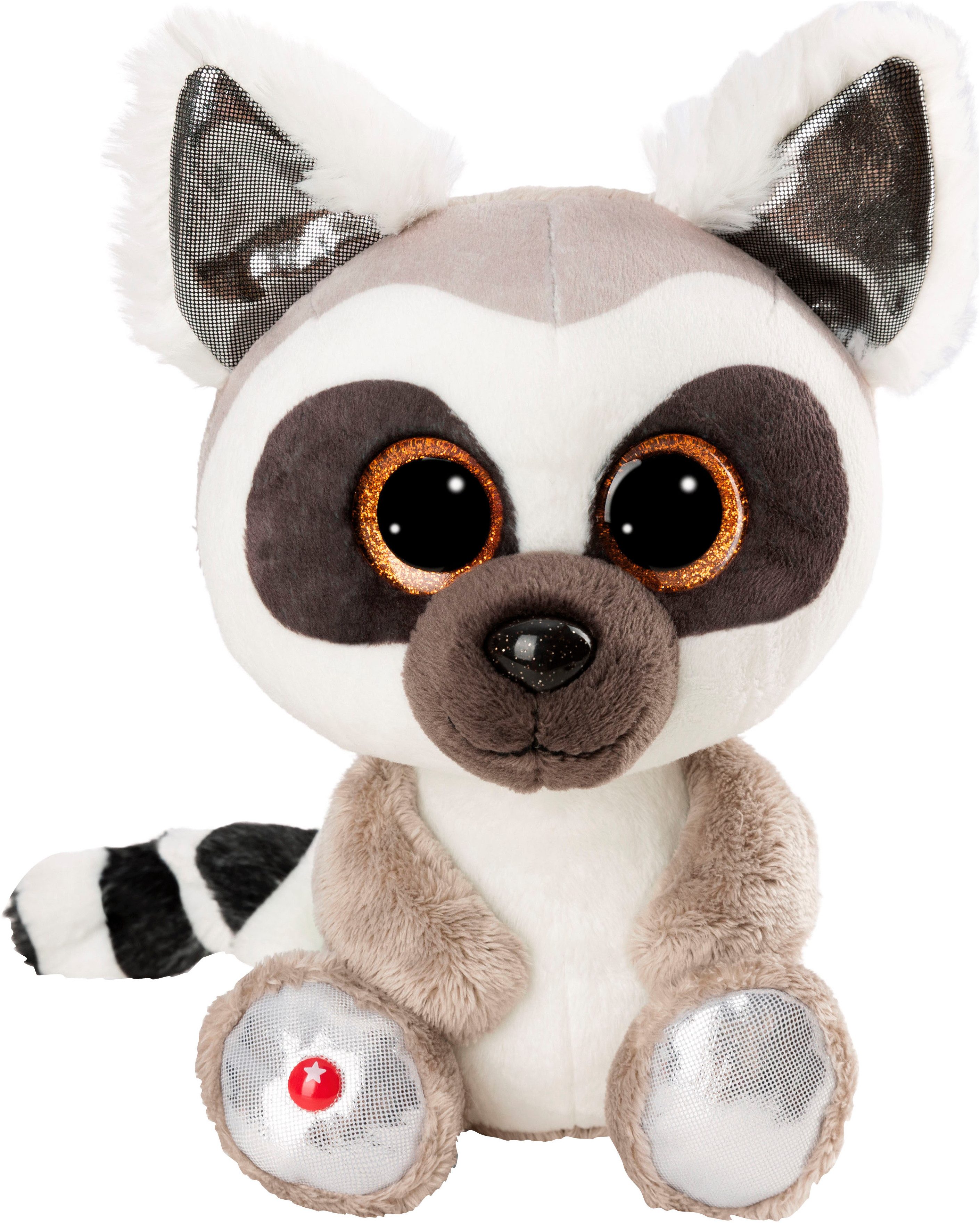 Nici Kuscheltier Glubschis, Lemur King Lou 25 cm schlenkernd