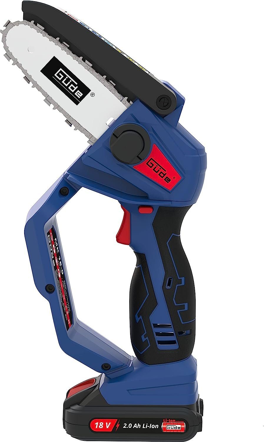 Güde Akku-Kettensäge Minikettensäge MK 18-201- 18V ohne Akku / Ladegerät E³ Akkusystem