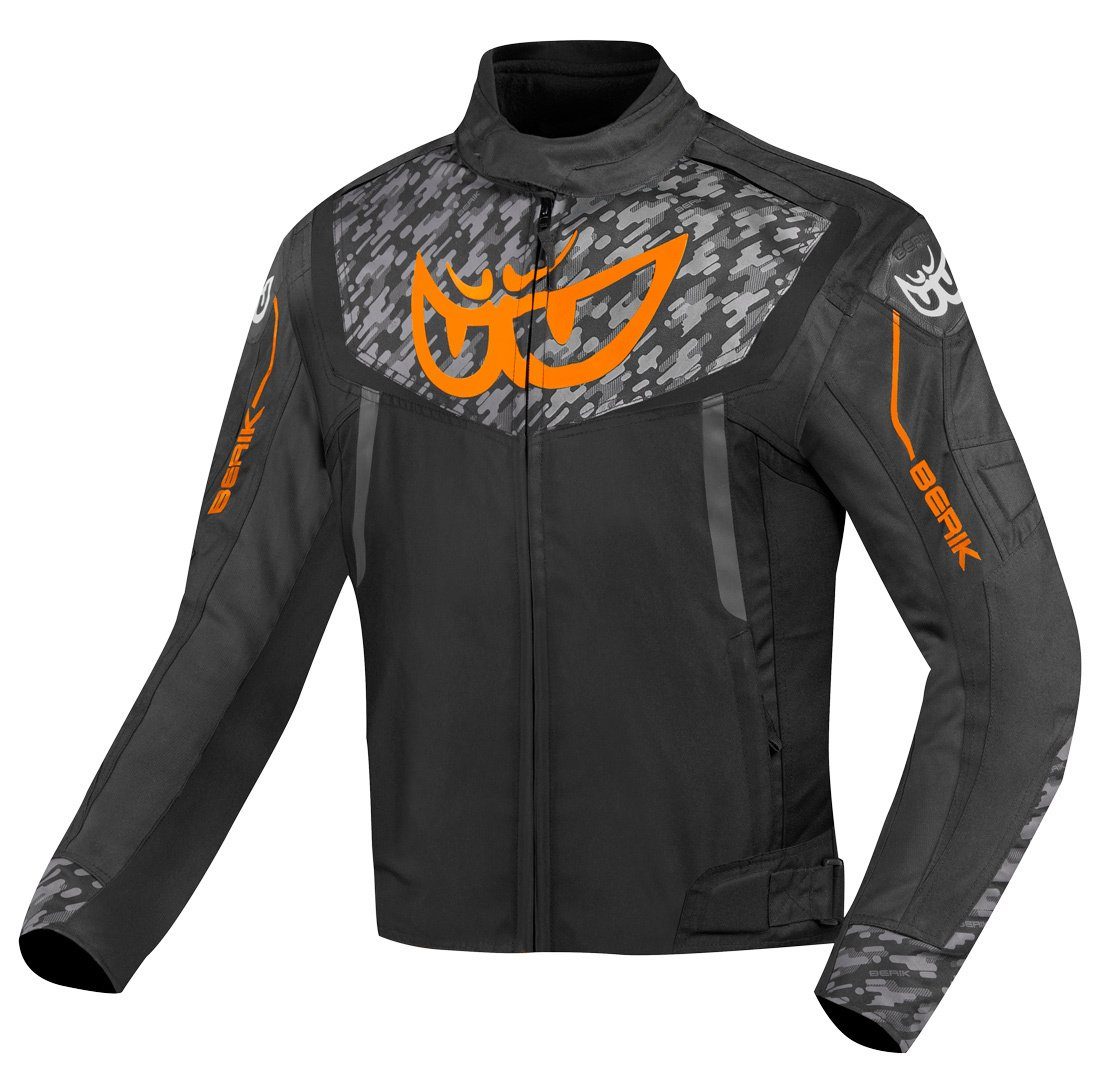 Berik Motorradjacke Camo Street wasserdichte Motorrad Textiljacke